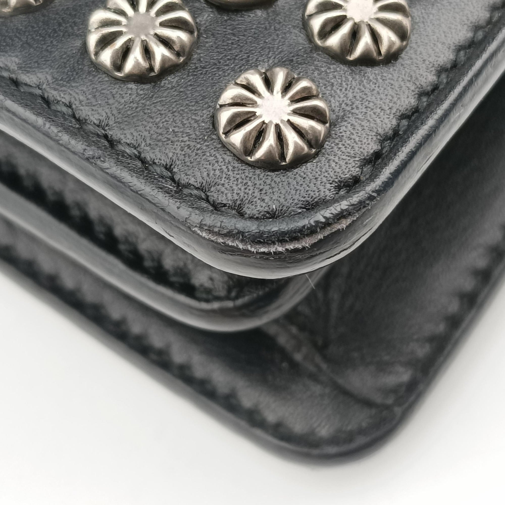 Pre-owned Gucci Dionysus Black Leather 400249 shoulderbag | stylenewstar