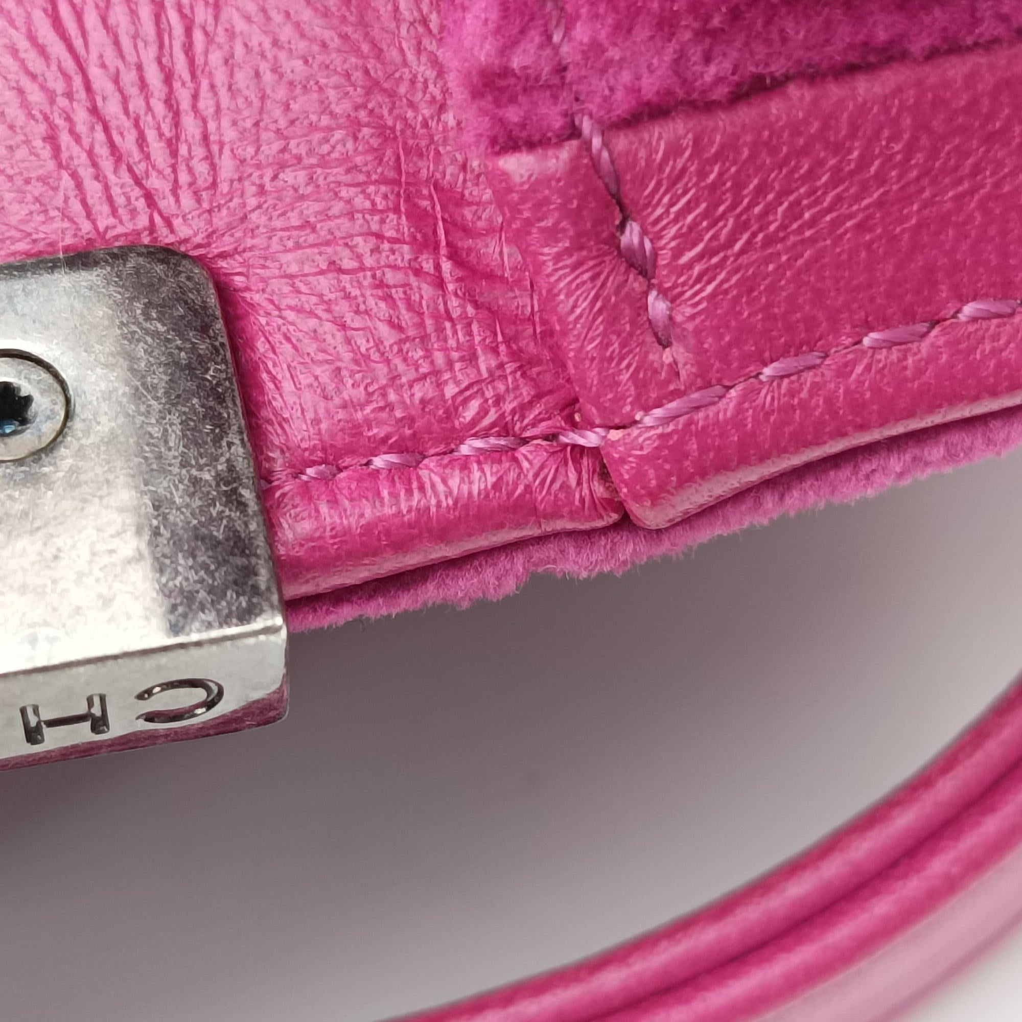 Pre-owned Chanel BOY CHANEL Rose velour A67416 shoulderbag | stylenewstar