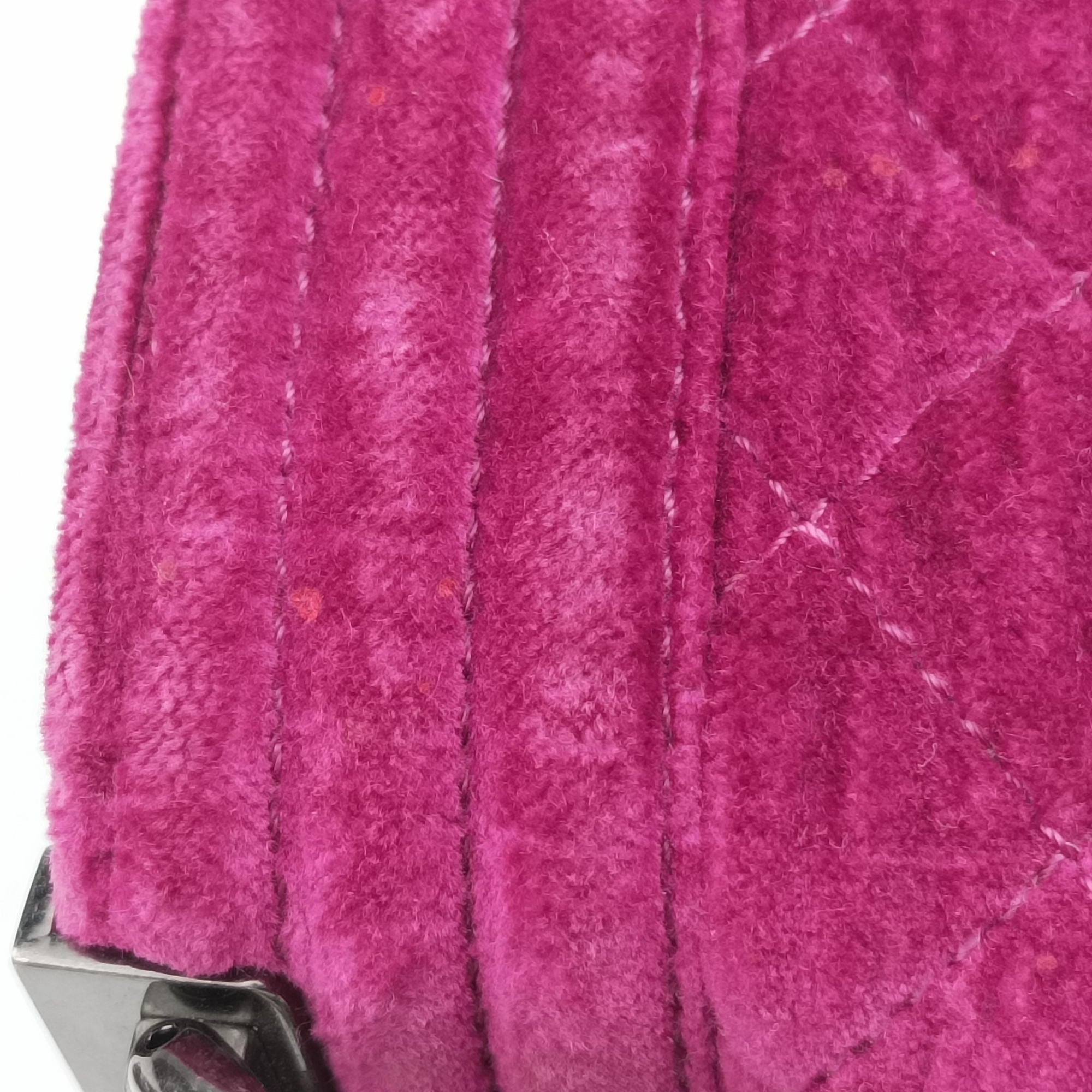 Pre-owned Chanel BOY CHANEL Rose velour A67416 shoulderbag | stylenewstar