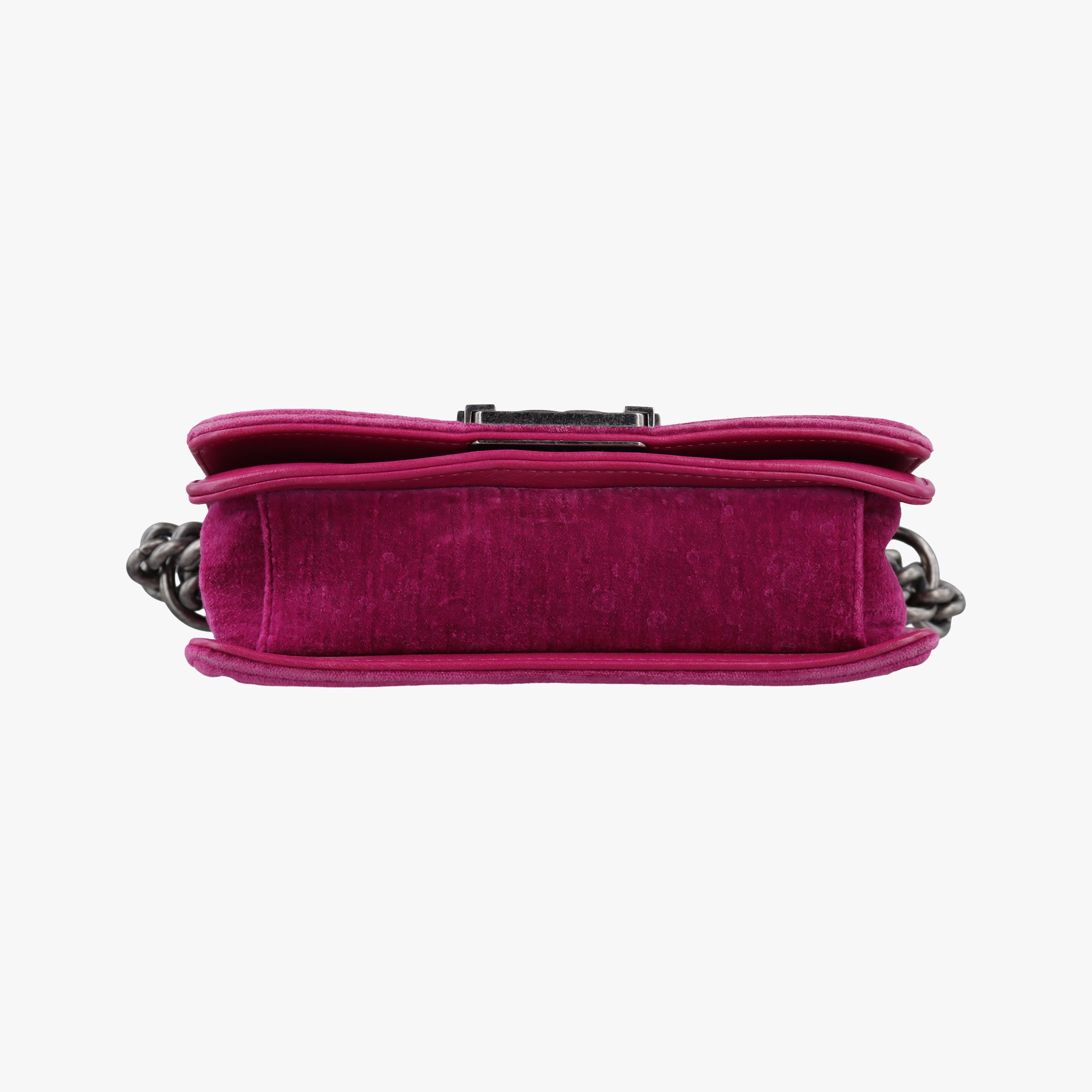 Pre-owned Chanel BOY CHANEL Rose velour A67416 shoulderbag | stylenewstar
