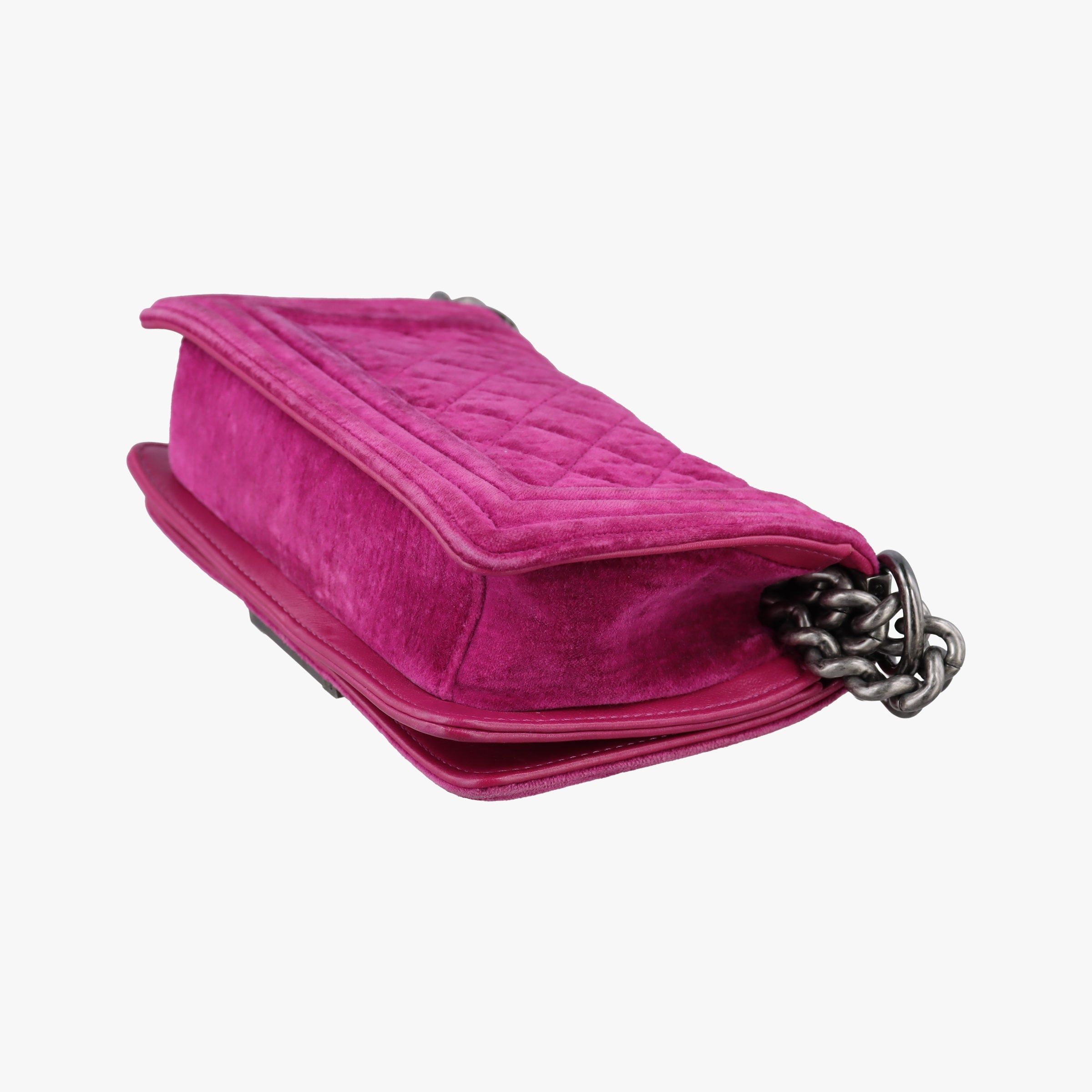 Pre-owned Chanel BOY CHANEL Rose velour A67416 shoulderbag | stylenewstar