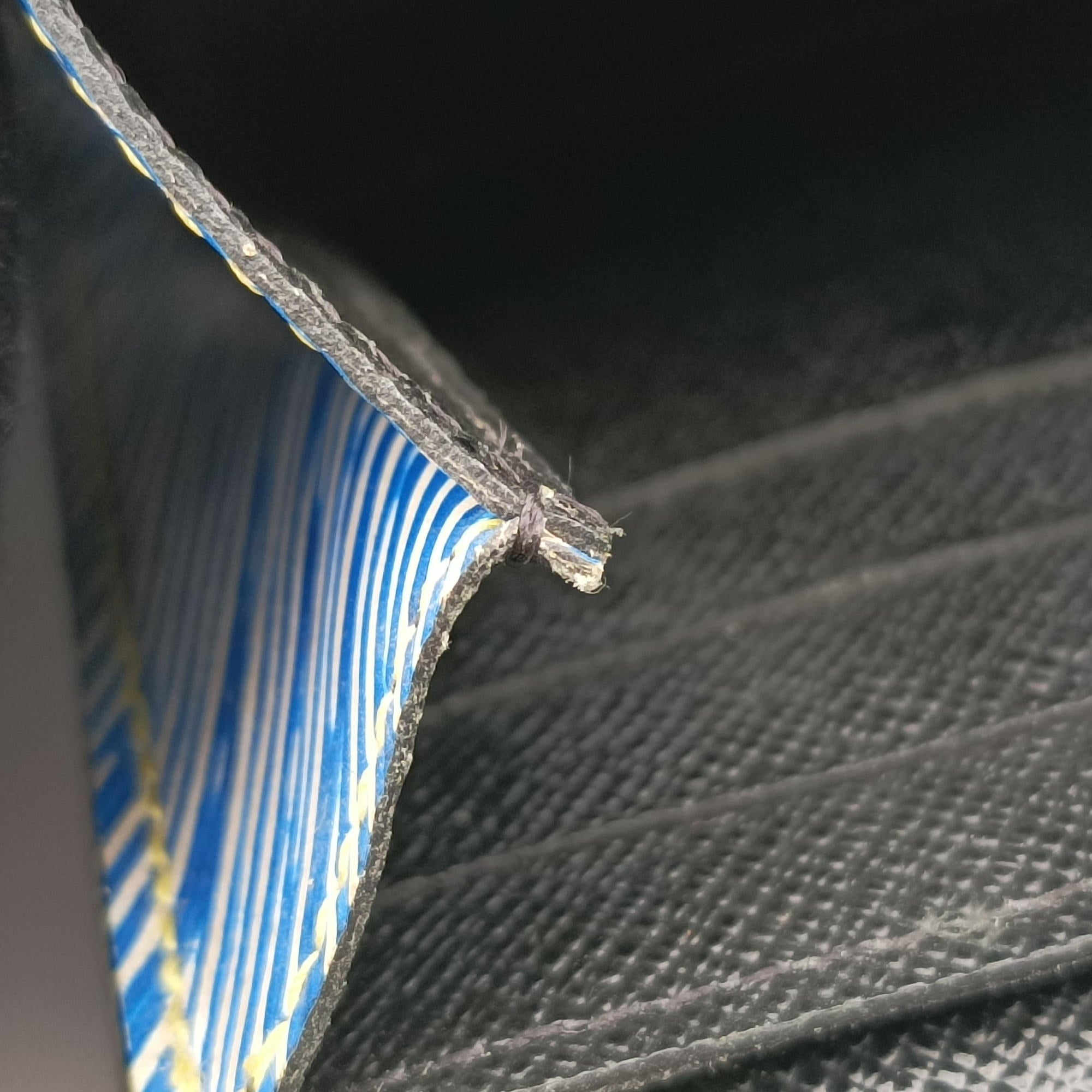Pre-owned Louis Vuitton Twist chain wallet Blue × brown Epi leather  shoulderbag | stylenewstar