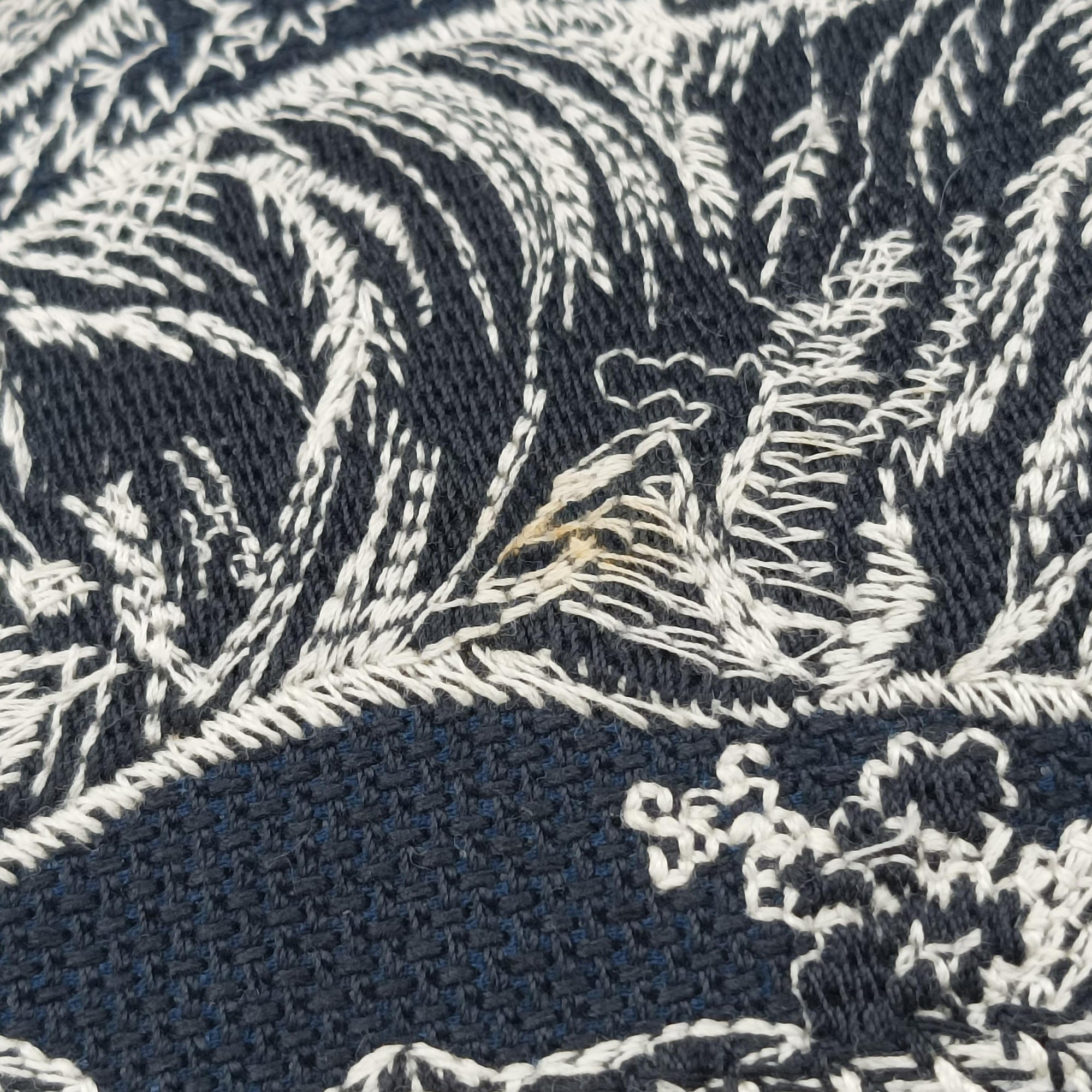 Pre-owned Christian Dior Book Tote Navy Jacquard  handbag | stylenewstar