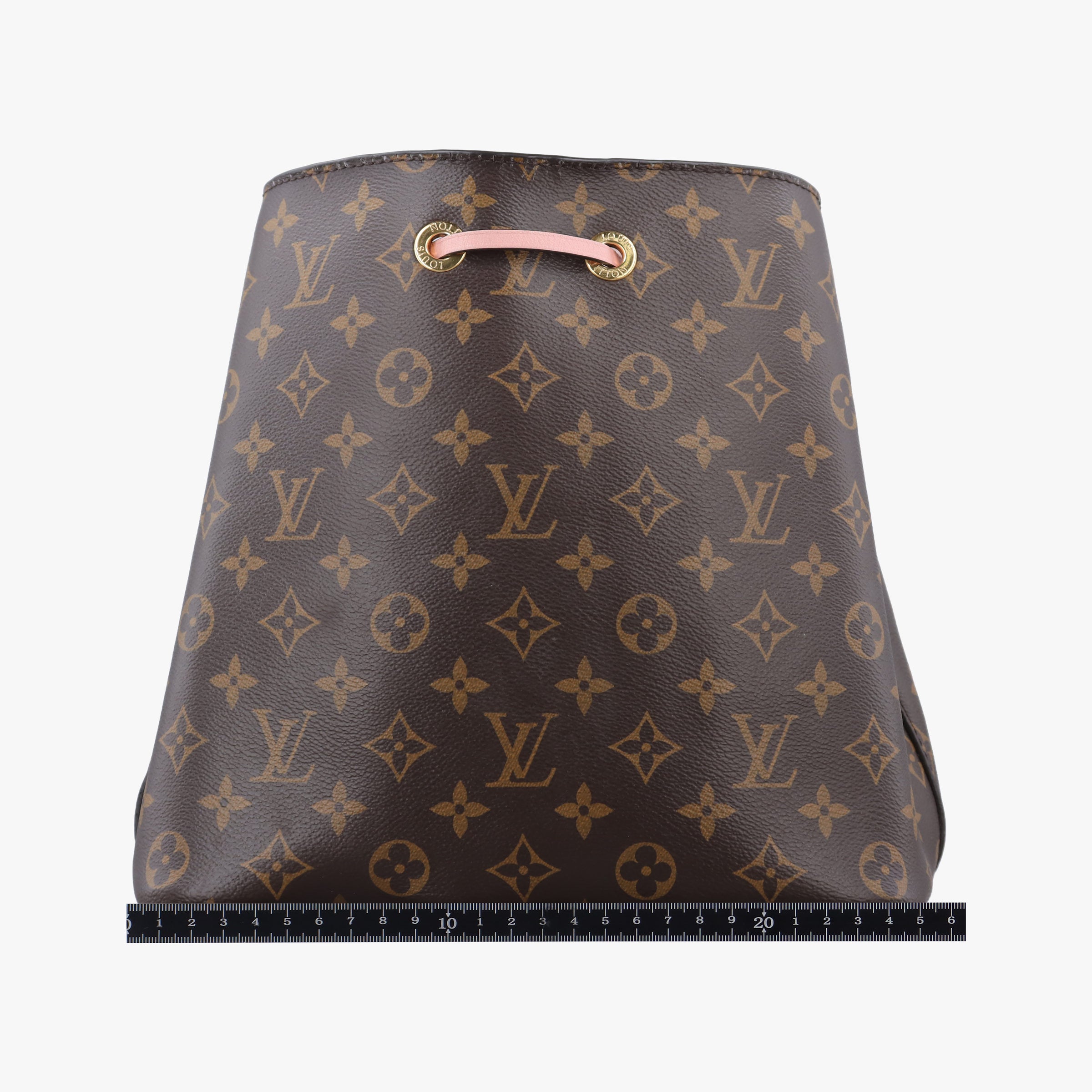 Pre-owned Louis Vuitton NeoNoe BROWN×Rose Poodle Monogram Canvas M44022 shoulderbag | stylenewstar
