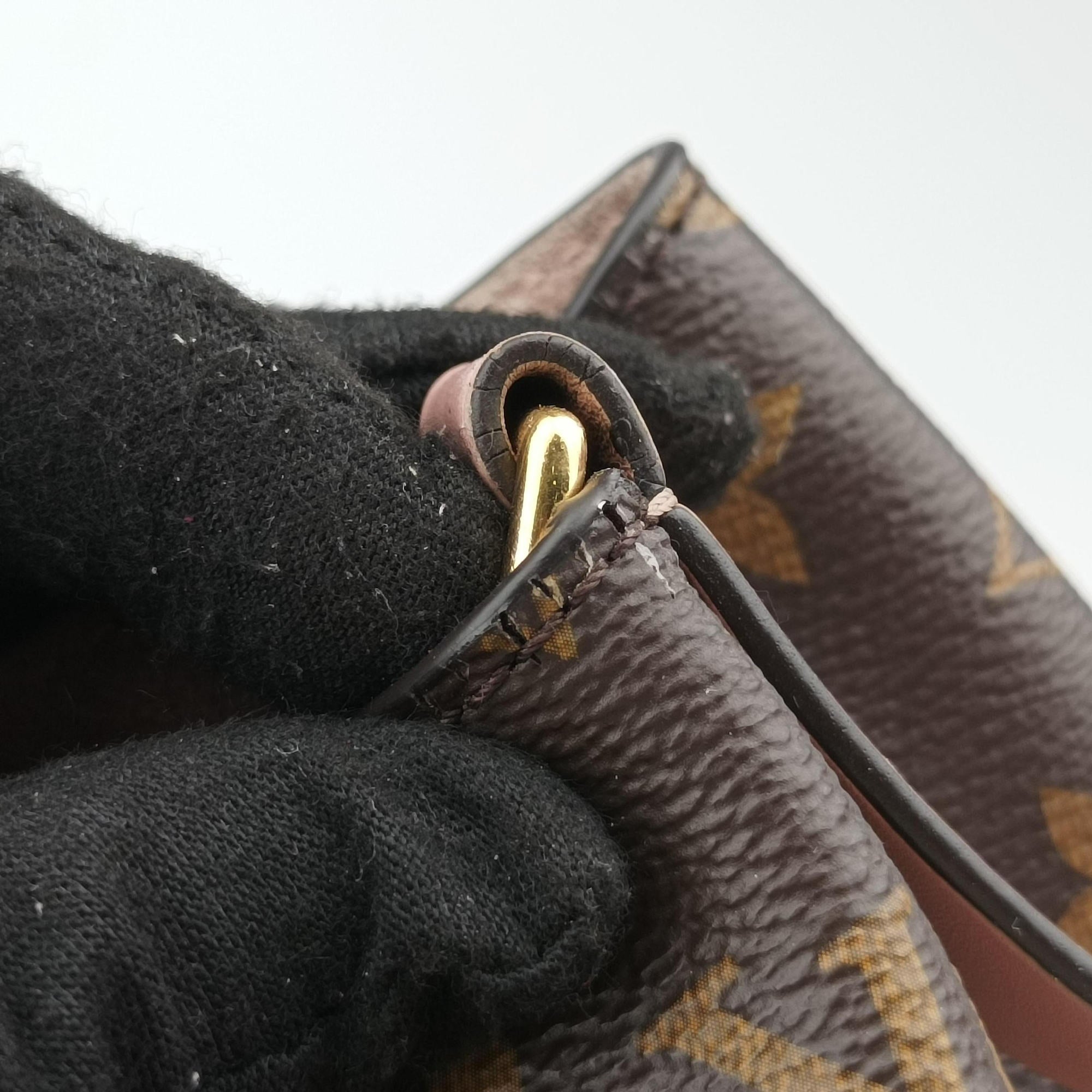Pre-owned Louis Vuitton NeoNoe BROWN×Rose Poodle Monogram Canvas M44022 shoulderbag | stylenewstar