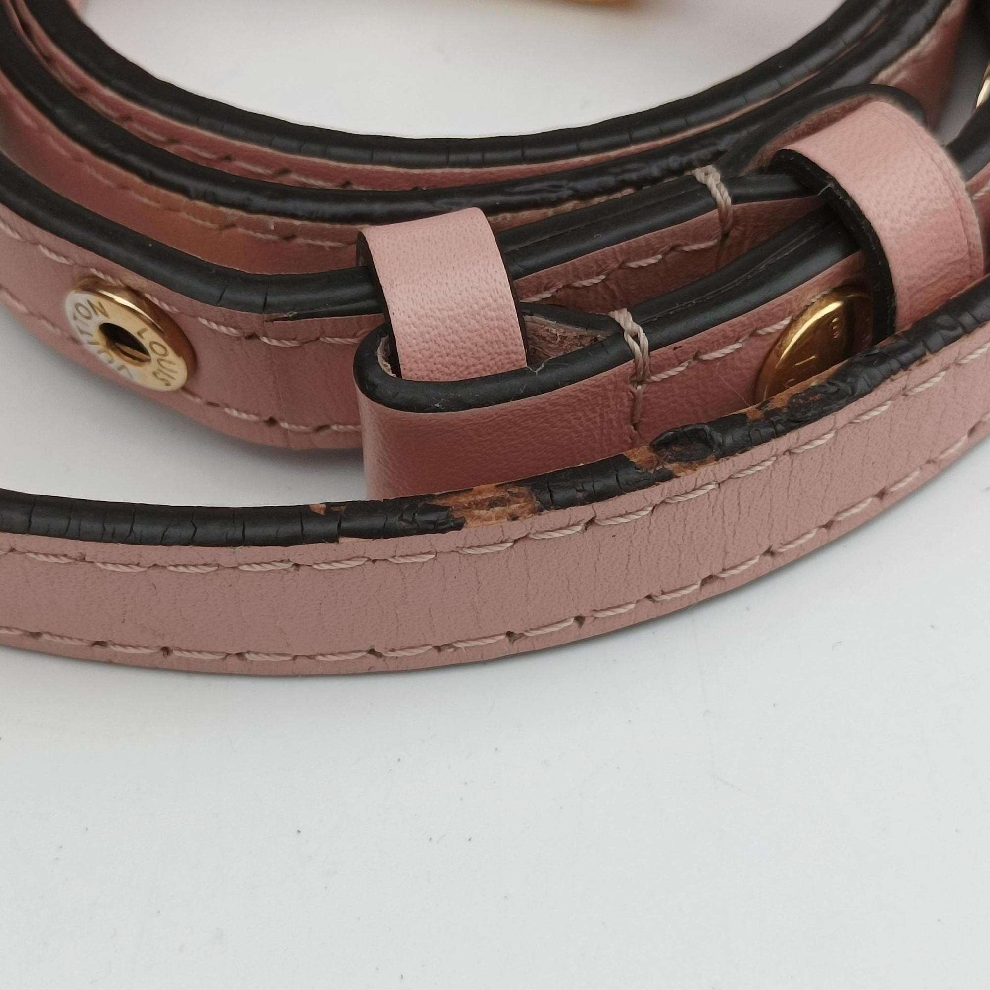 Pre-owned Louis Vuitton NeoNoe BROWN×Rose Poodle Monogram Canvas M44022 shoulderbag | stylenewstar