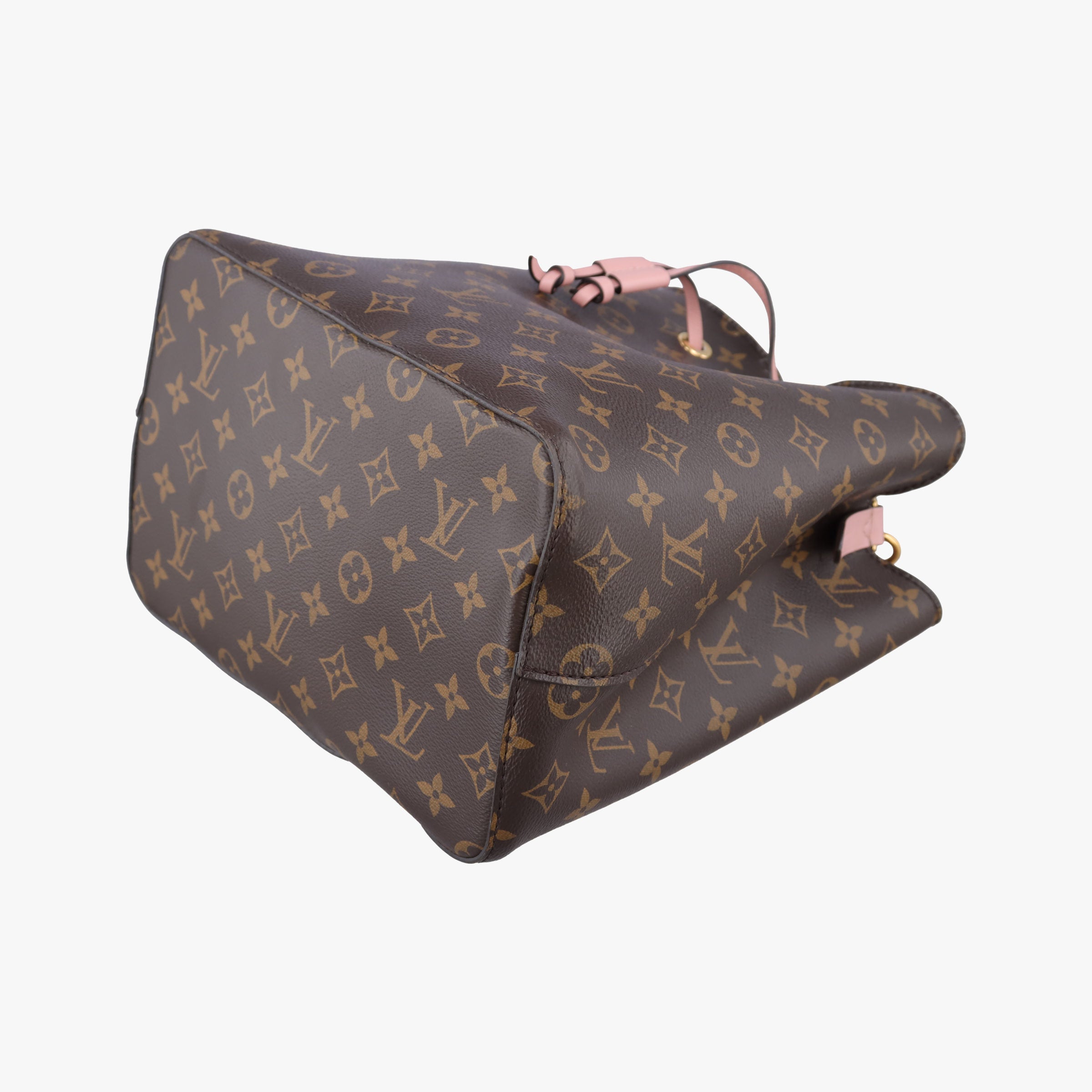Pre-owned Louis Vuitton NeoNoe BROWN×Rose Poodle Monogram Canvas M44022 shoulderbag | stylenewstar