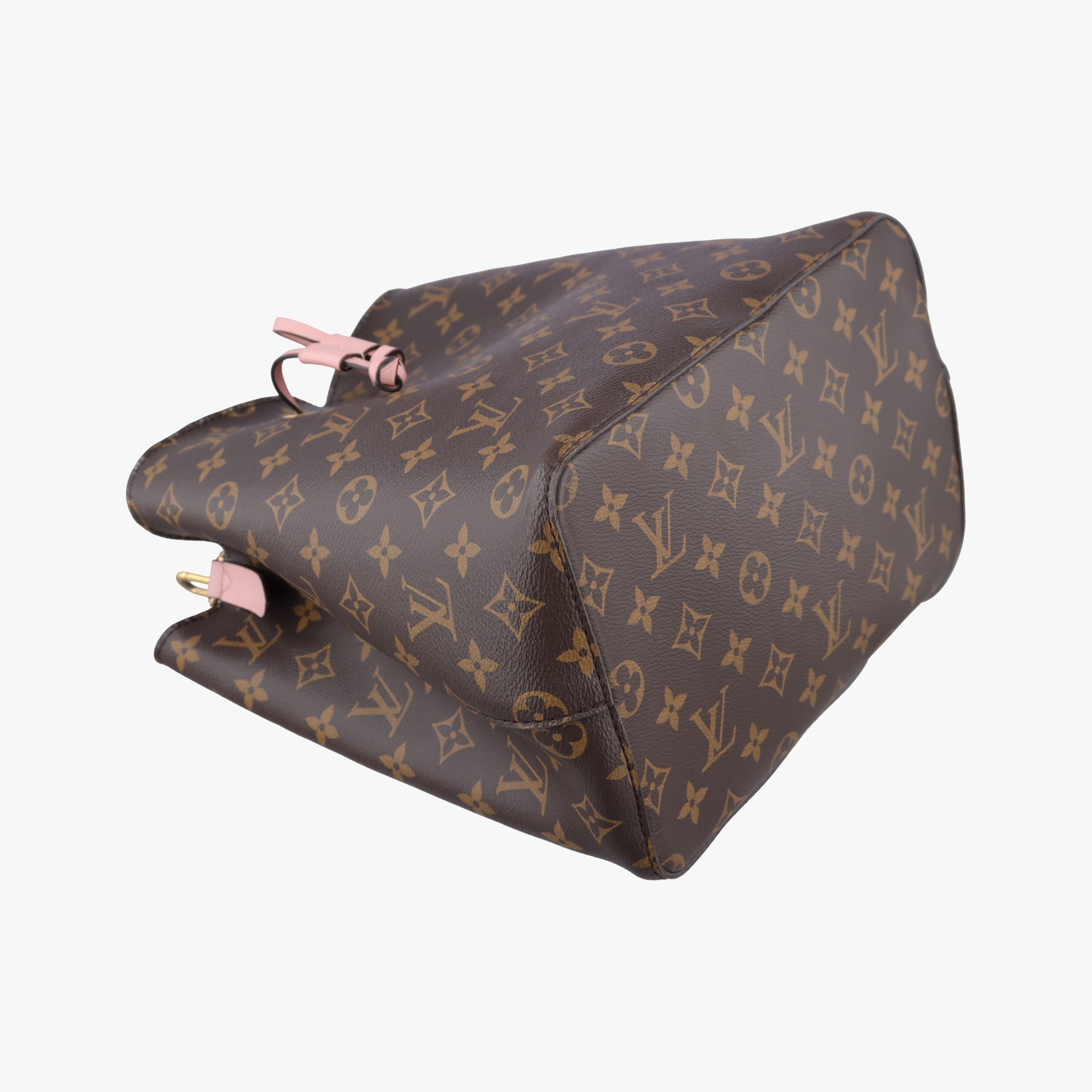 Pre-owned Louis Vuitton NeoNoe BROWN×Rose Poodle Monogram Canvas M44022 shoulderbag | stylenewstar