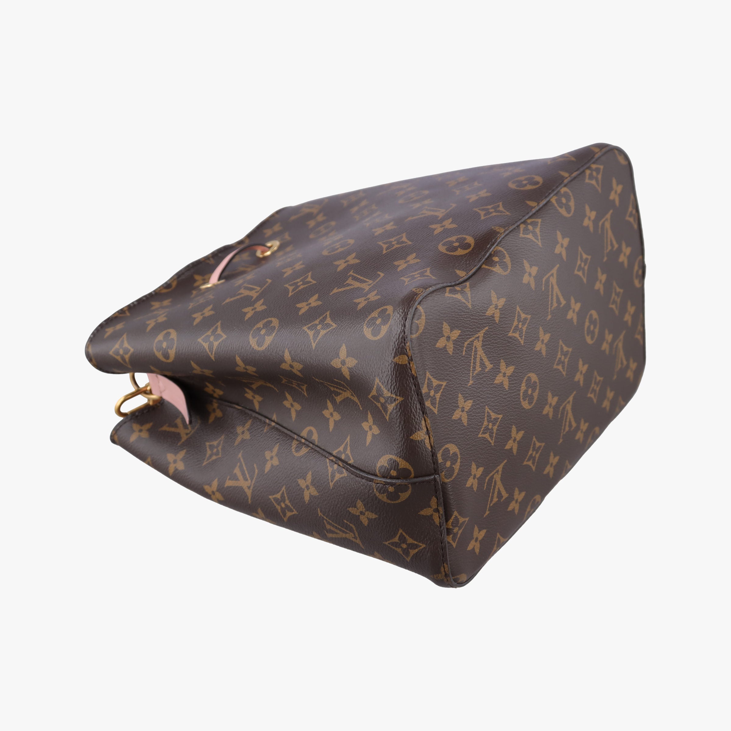 Pre-owned Louis Vuitton NeoNoe BROWN×Rose Poodle Monogram Canvas M44022 shoulderbag | stylenewstar