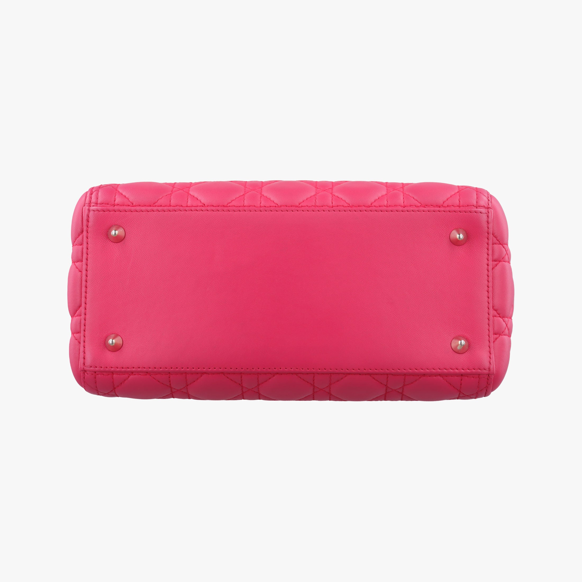 Pre-owned Christian Dior Lady Dior Rose lambskin  handbag | stylenewstar