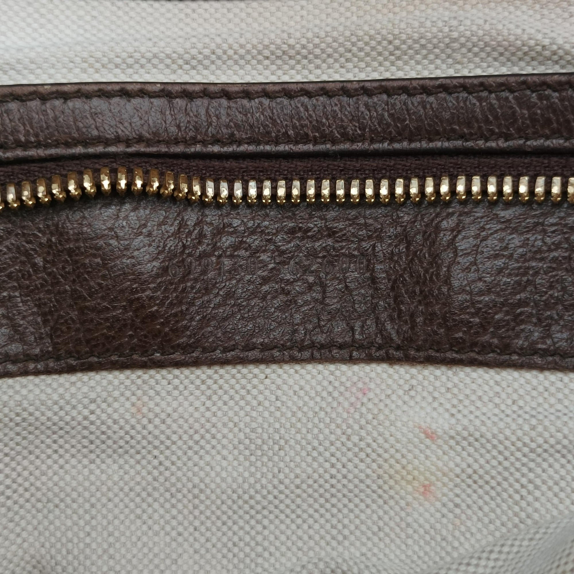 Pre-owned Gucci Jumbo GG Camel × Ebony GG Canvas × Leather 699130 shoulderbag | stylenewstar
