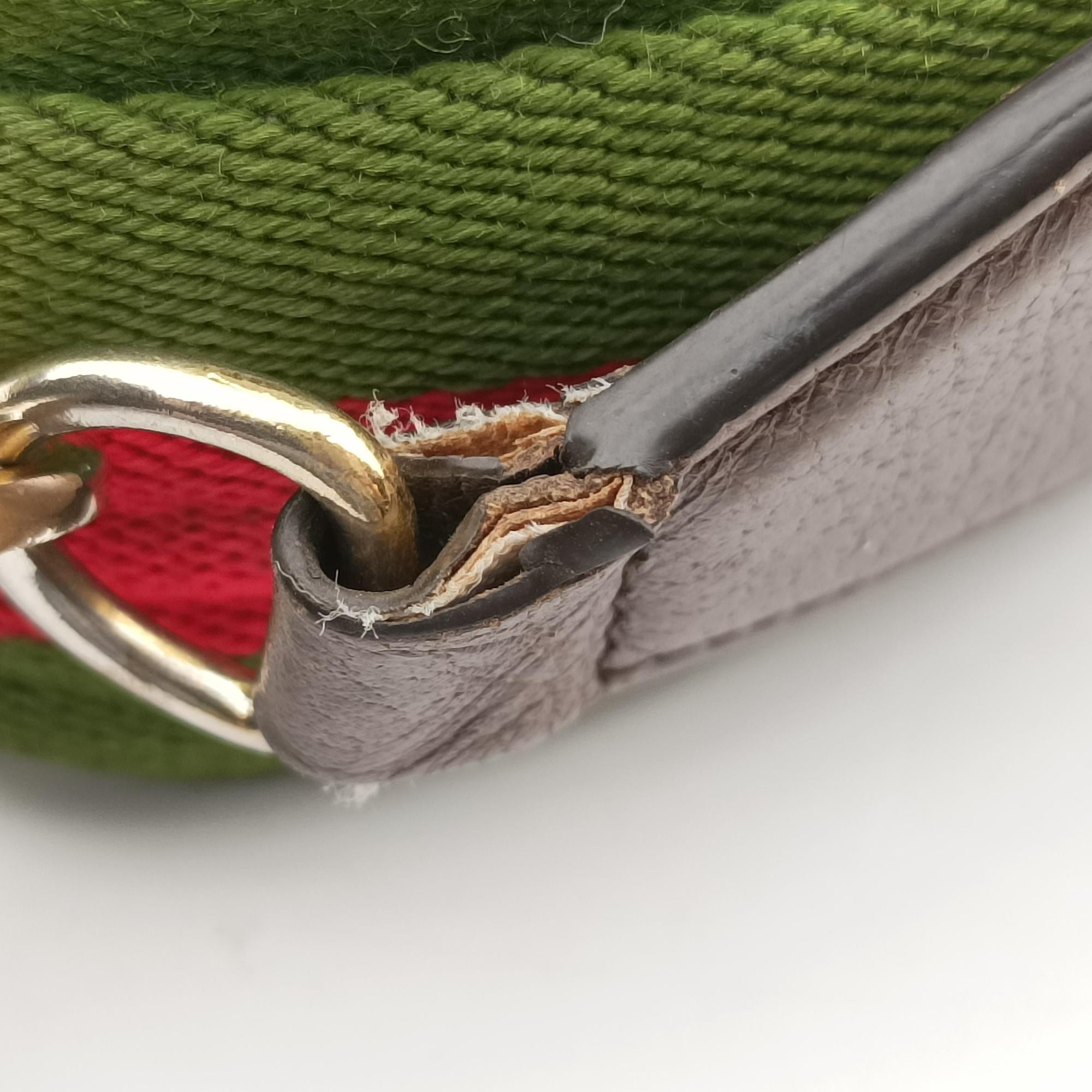 Pre-owned Gucci Jumbo GG Camel × Ebony GG Canvas × Leather 699130 shoulderbag | stylenewstar