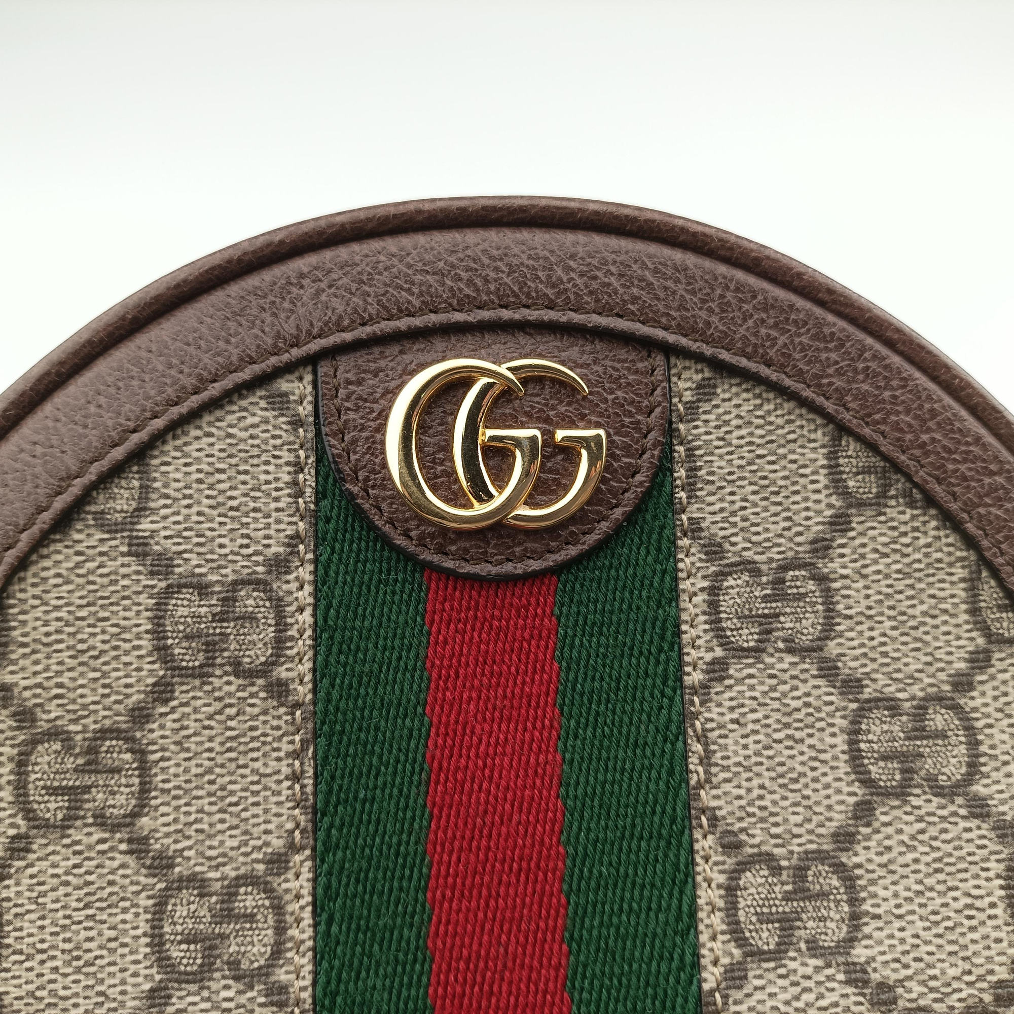 Secondhand Gucci Ophidia Brown×beige×multi PVC coated canvas×Leather 598661 backpack/rucksack | stylenewstar