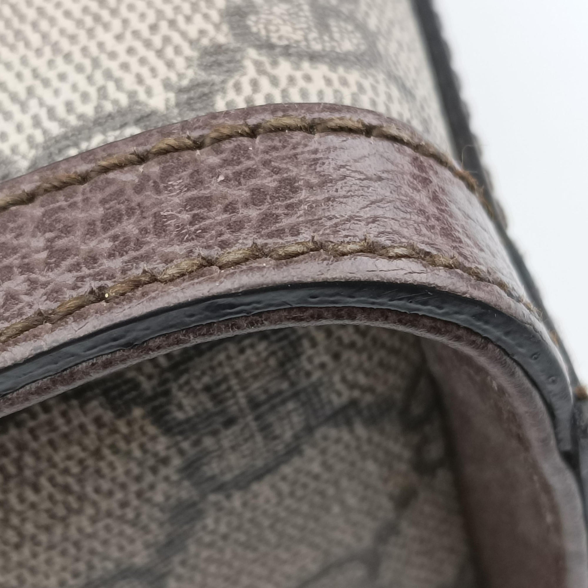Pre-owned Gucci Ophidia brown×red×green PVC coated canvas×Leather 547551 shoulderbag | stylenewstar