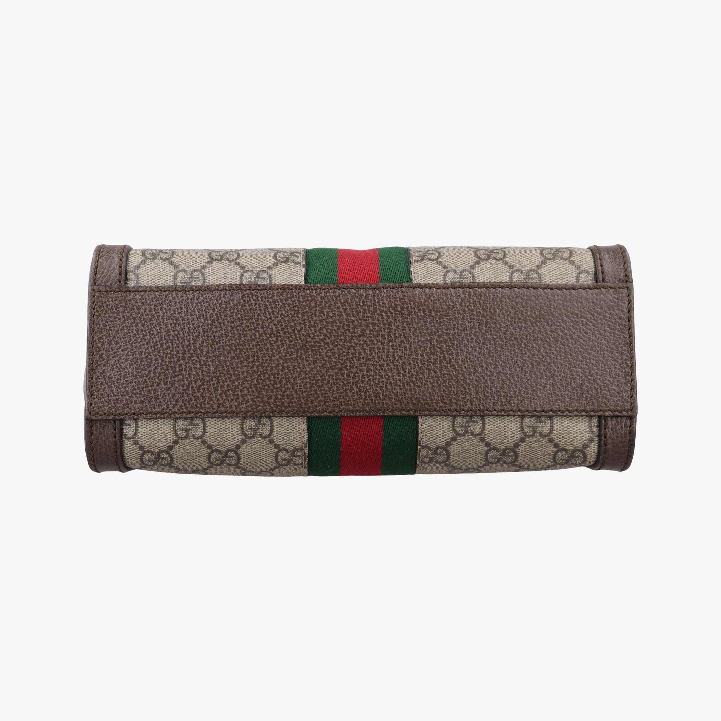 Pre-owned Gucci Ophidia brown×red×green PVC coated canvas×Leather 547551 shoulderbag | stylenewstar