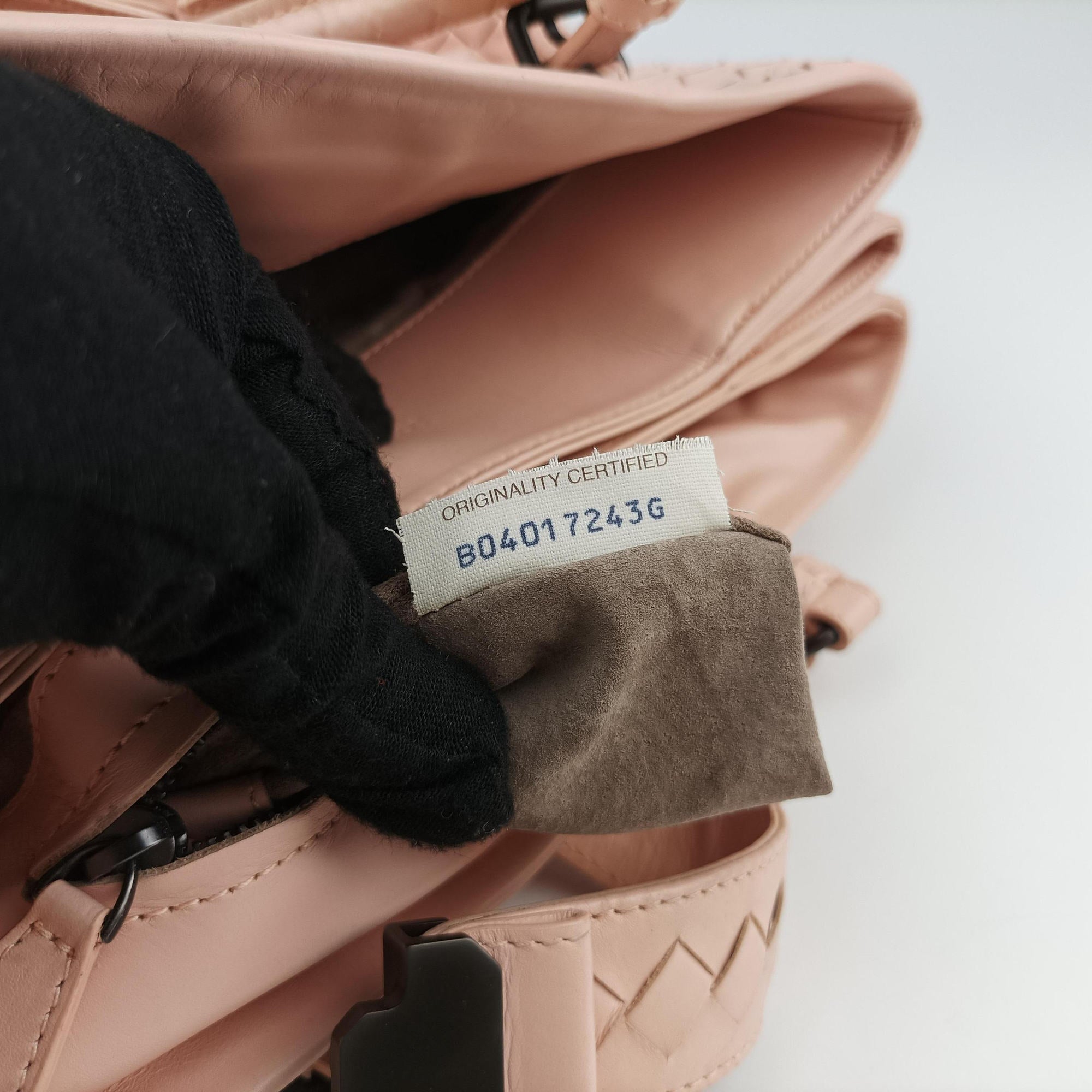 Vintage Bottega Veneta Roma Intrecciato Pink lambskin  shoulderbag | stylenewstar