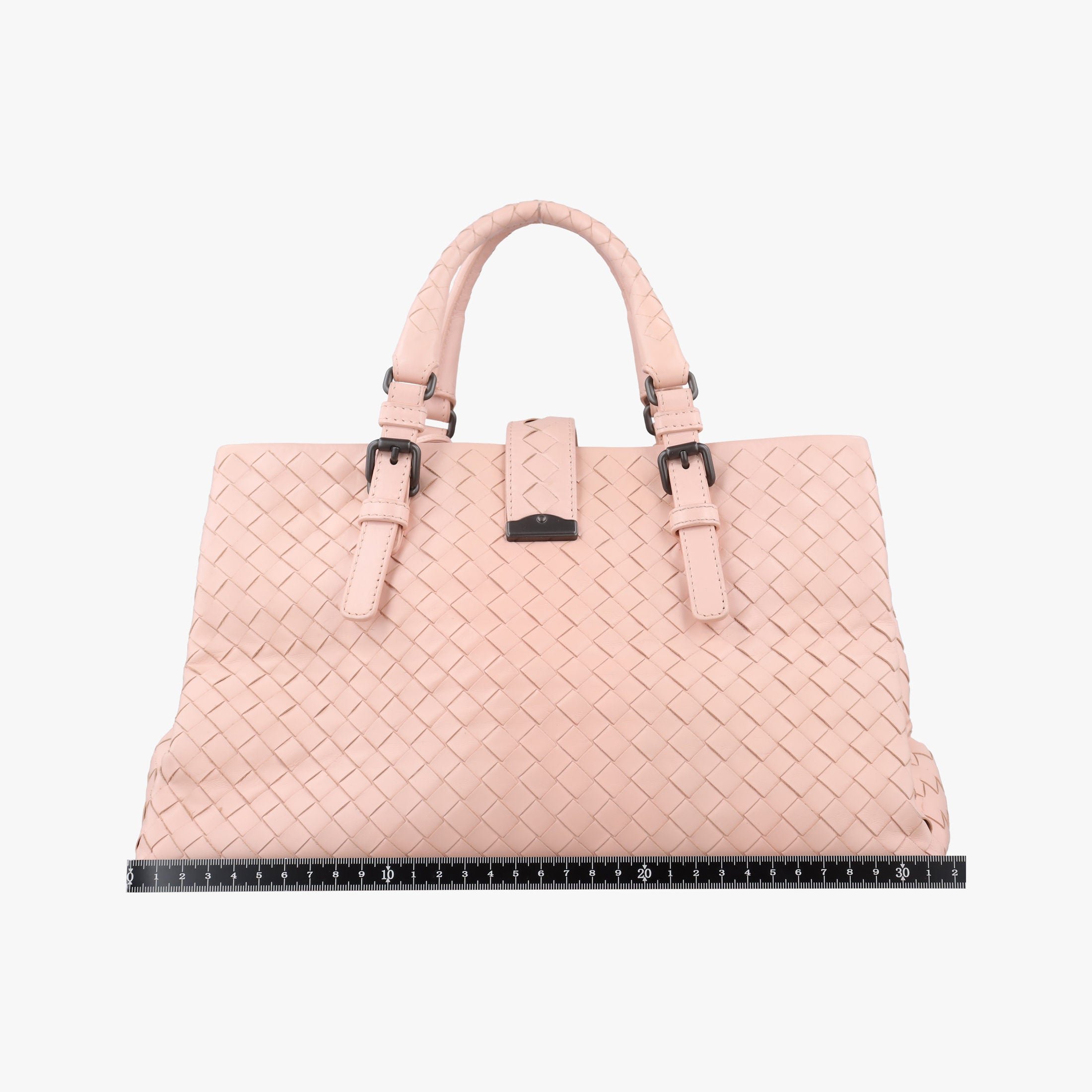 Vintage Bottega Veneta Roma Intrecciato Pink lambskin  shoulderbag | stylenewstar