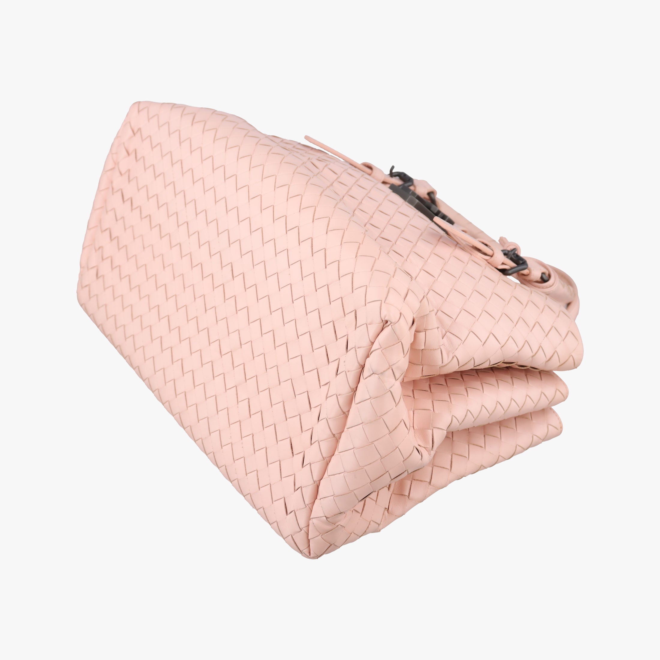 Vintage Bottega Veneta Roma Intrecciato Pink lambskin  shoulderbag | stylenewstar