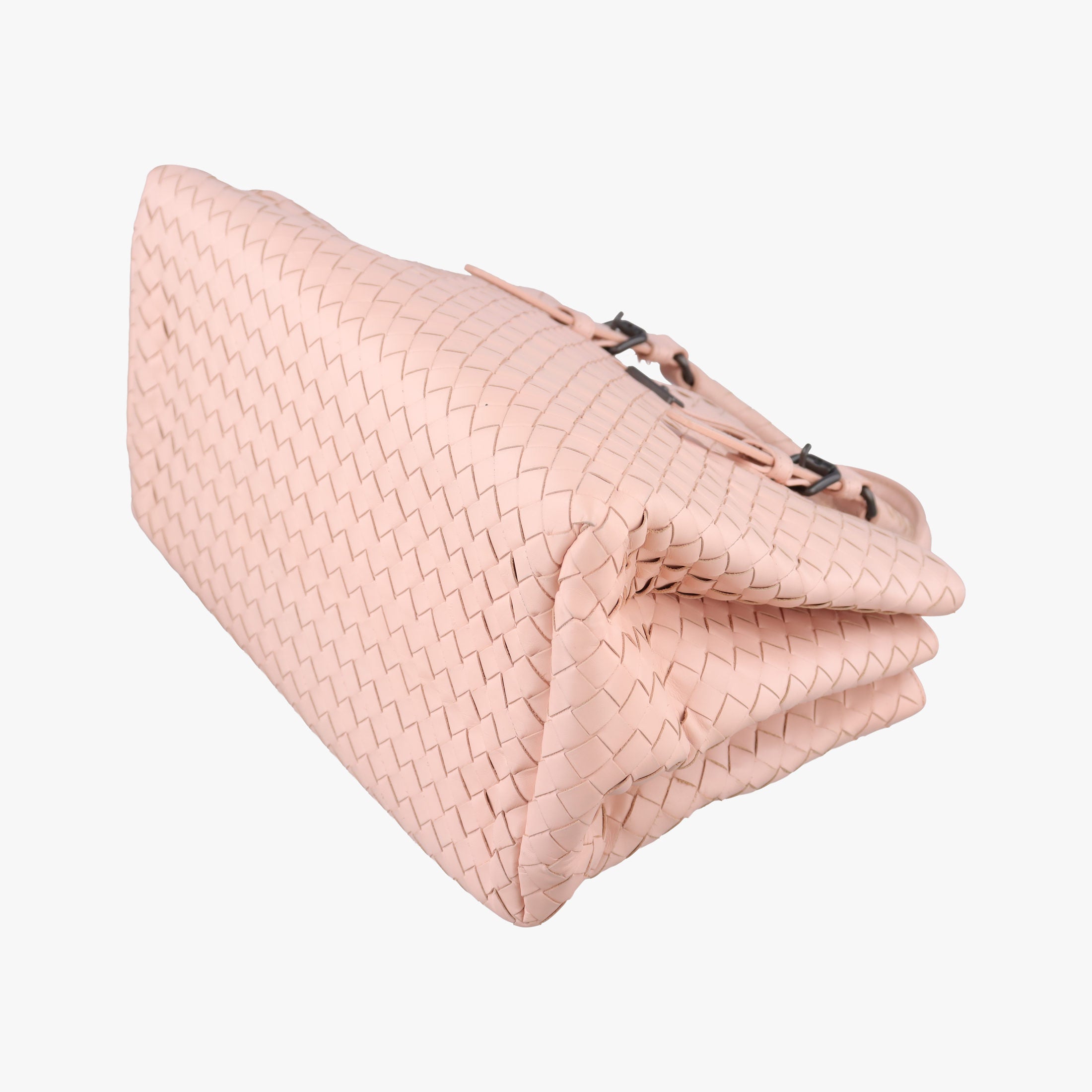 Vintage Bottega Veneta Roma Intrecciato Pink lambskin  shoulderbag | stylenewstar