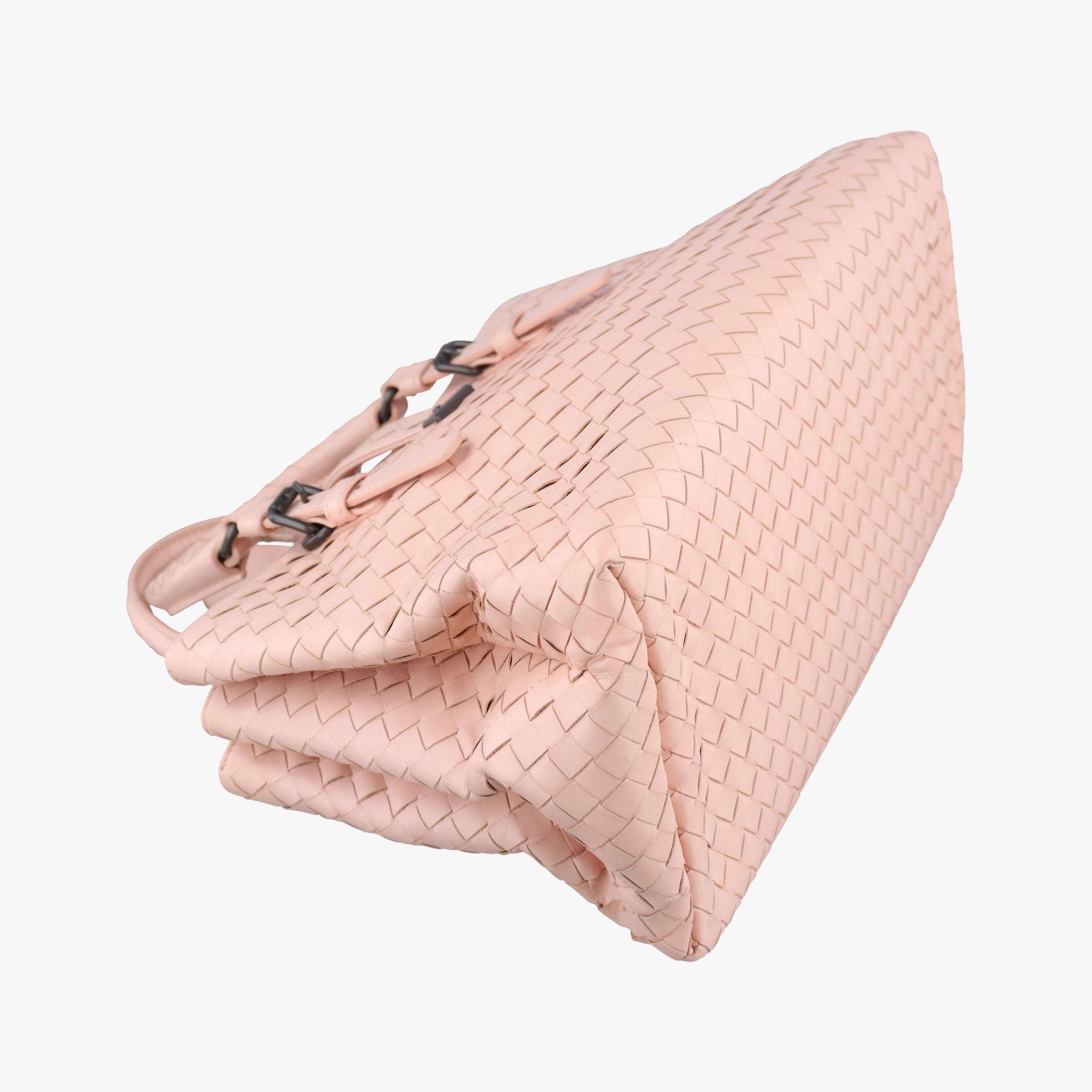 Vintage Bottega Veneta Roma Intrecciato Pink lambskin  shoulderbag | stylenewstar