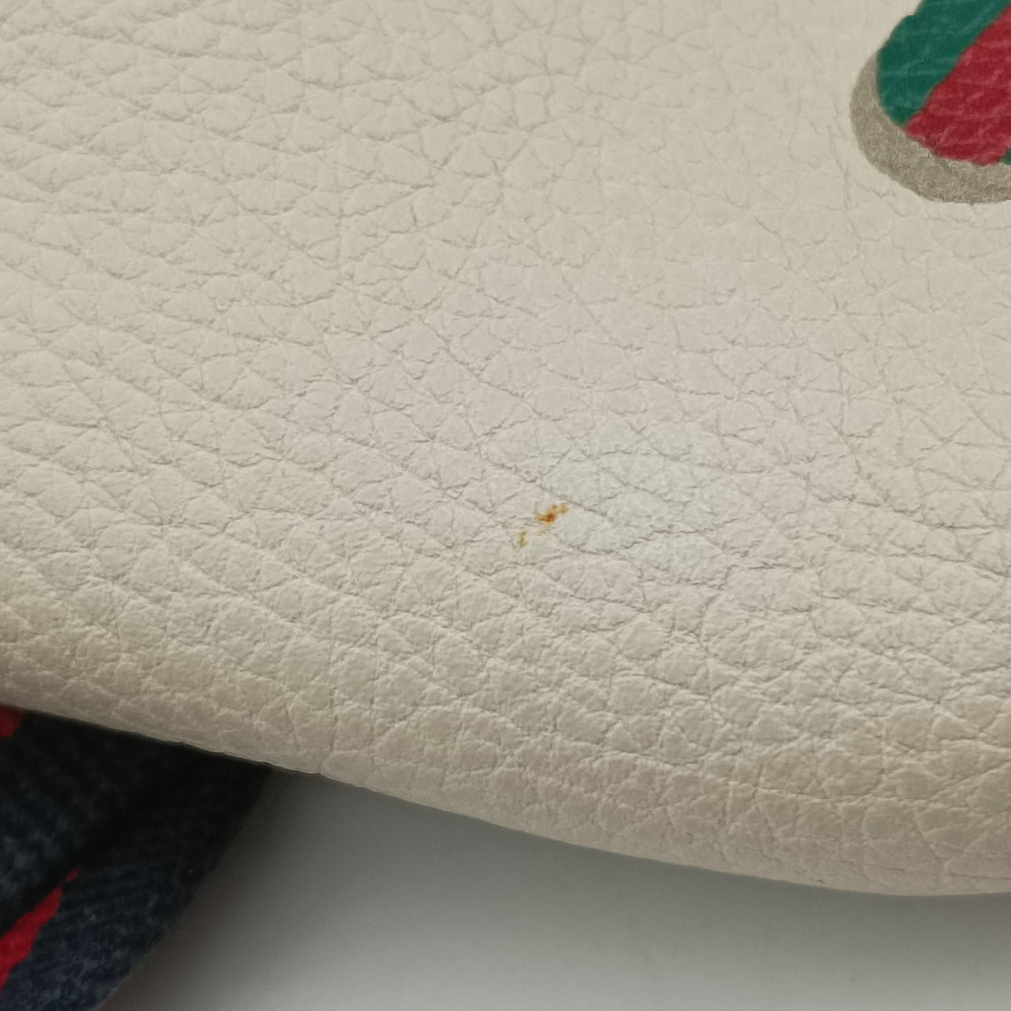 Secondhand Gucci Print White Leather 527792 bum bag/waist bag | stylenewstar