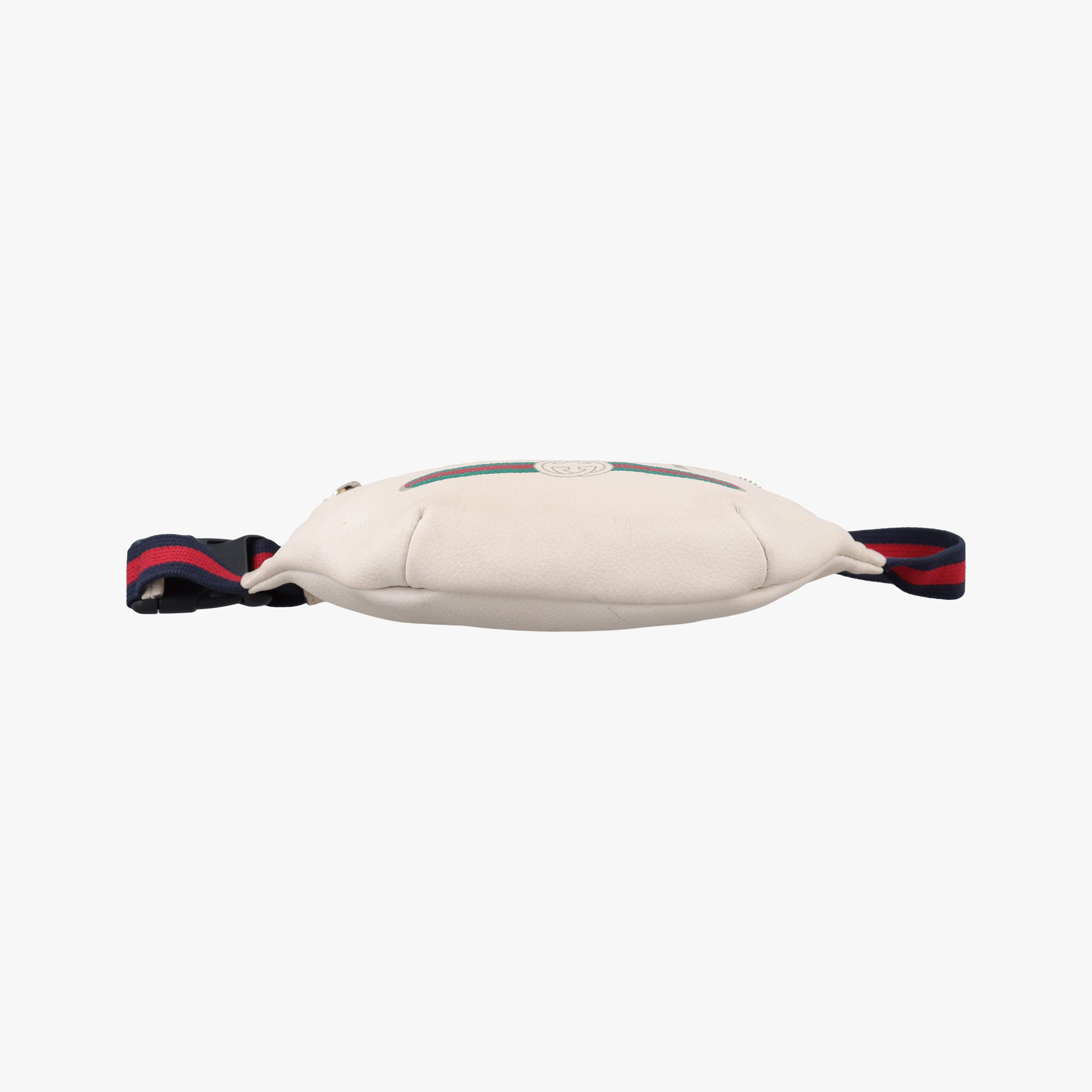 Secondhand Gucci Print White Leather 527792 bum bag/waist bag | stylenewstar