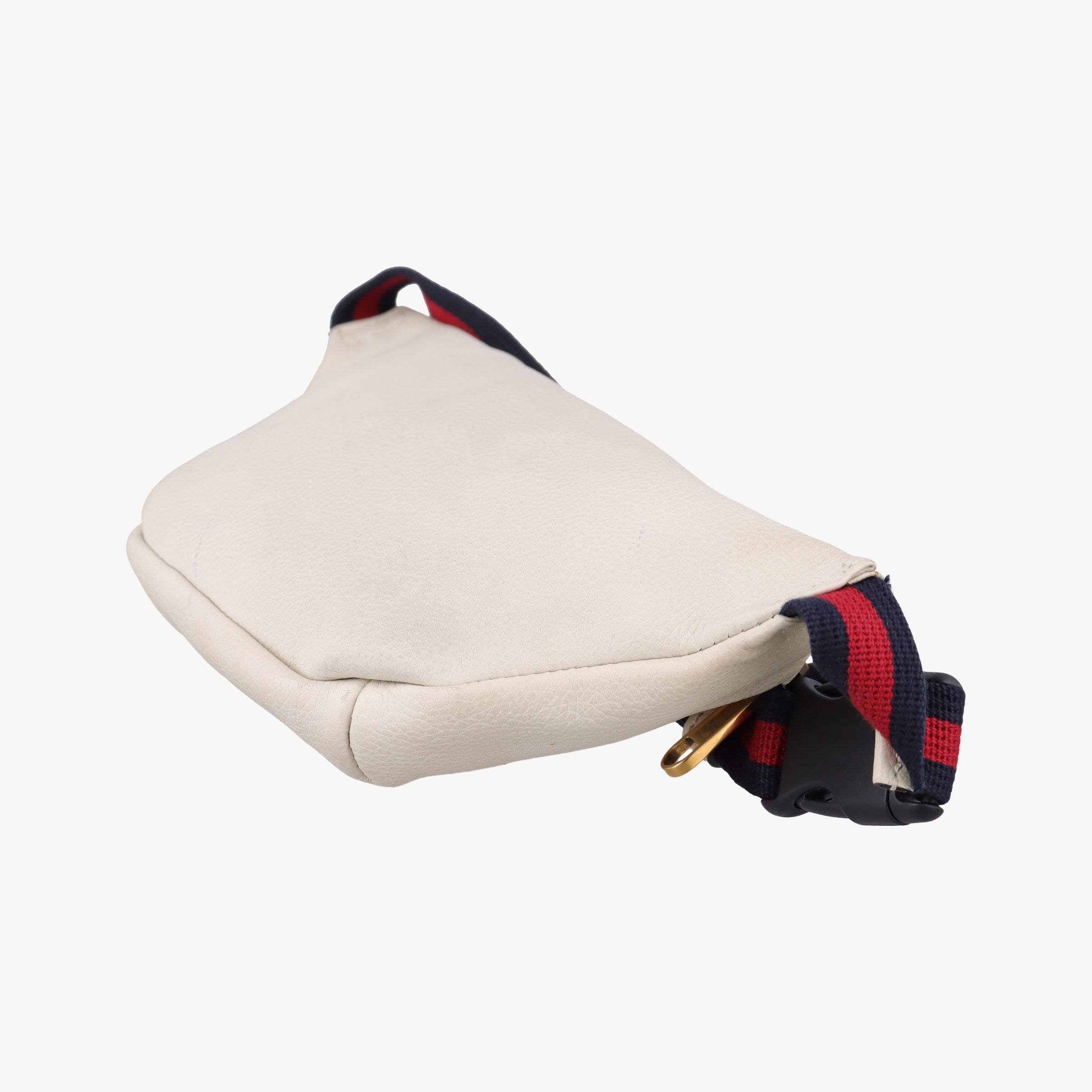 Secondhand Gucci Print White Leather 527792 bum bag/waist bag | stylenewstar