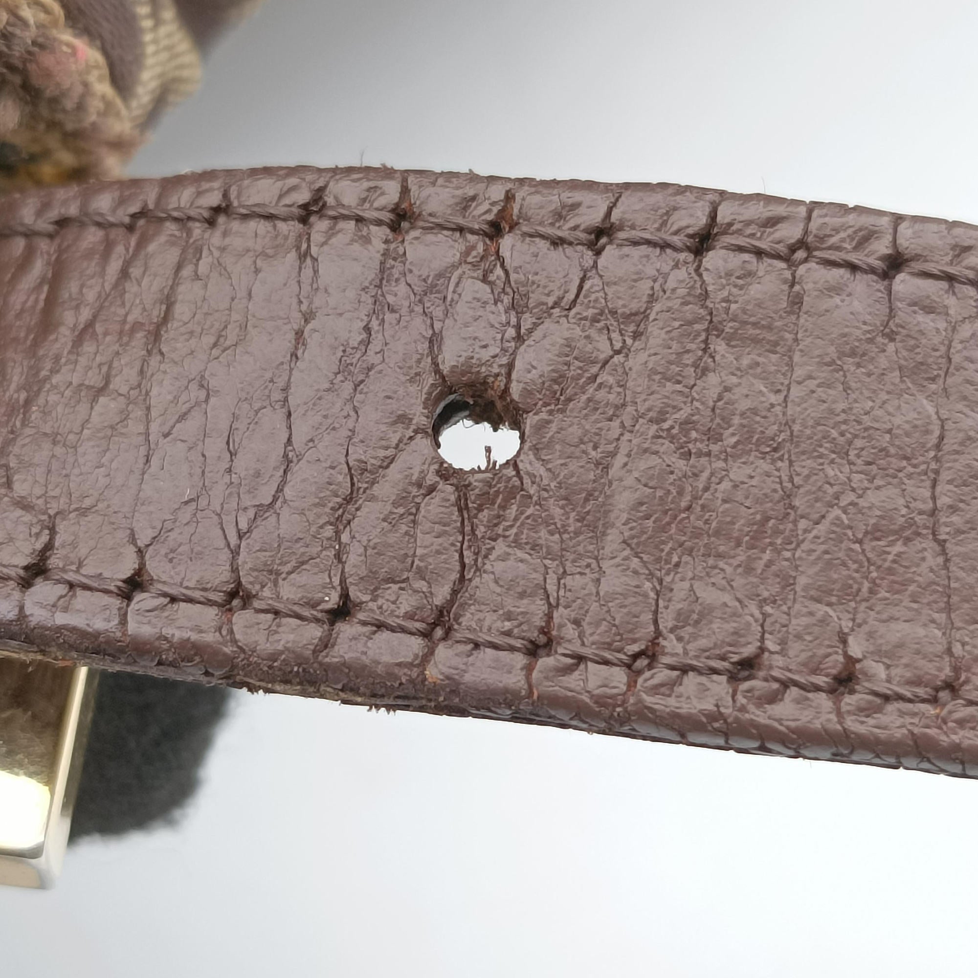 Vintage Fendi Baguette Zucchino Brown canvasxLeather 8BR01 handbag | stylenewstar