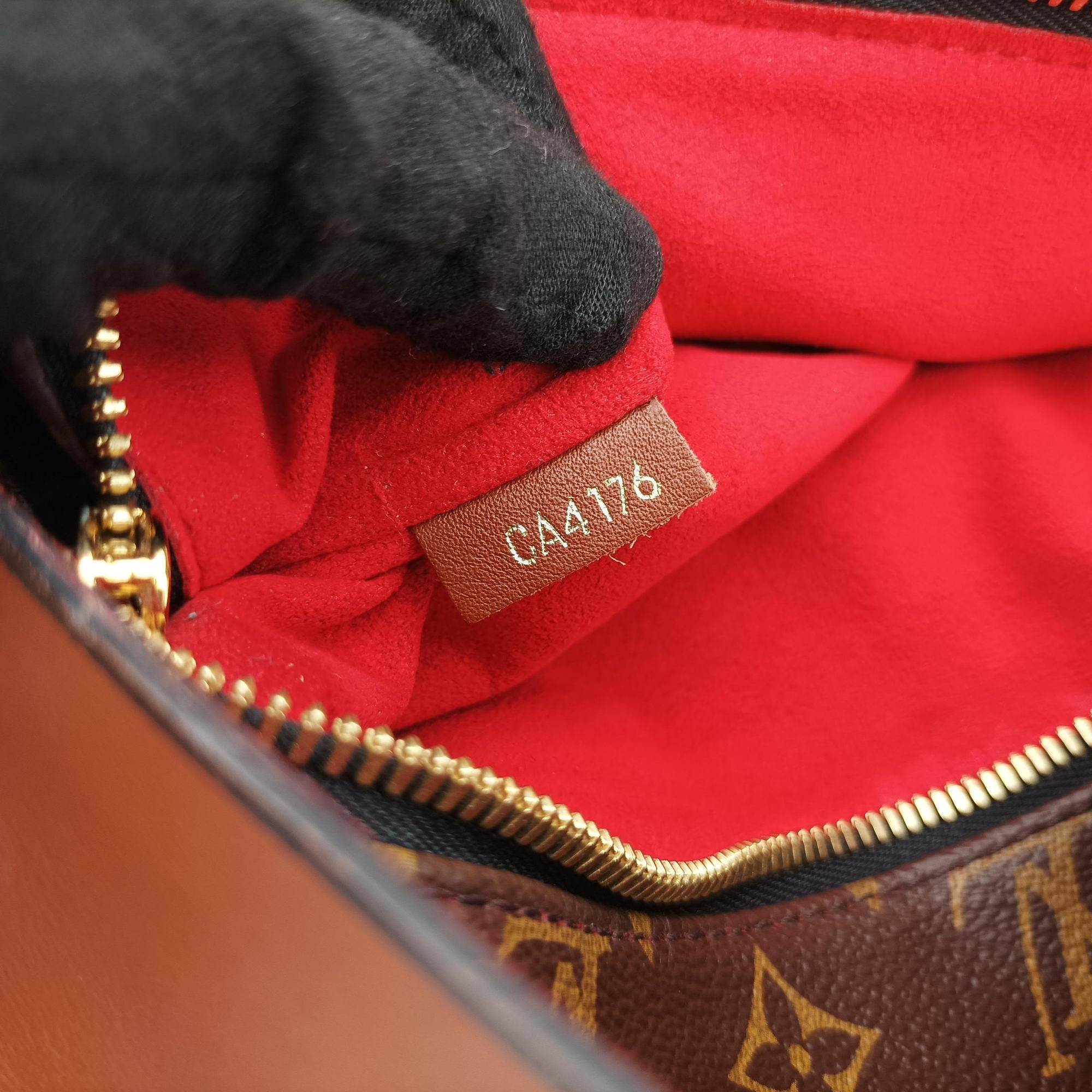 Pre-owned Louis Vuitton Tuileries Besace brown Monogram Canvas×calf leather M43157 shoulderbag | stylenewstar