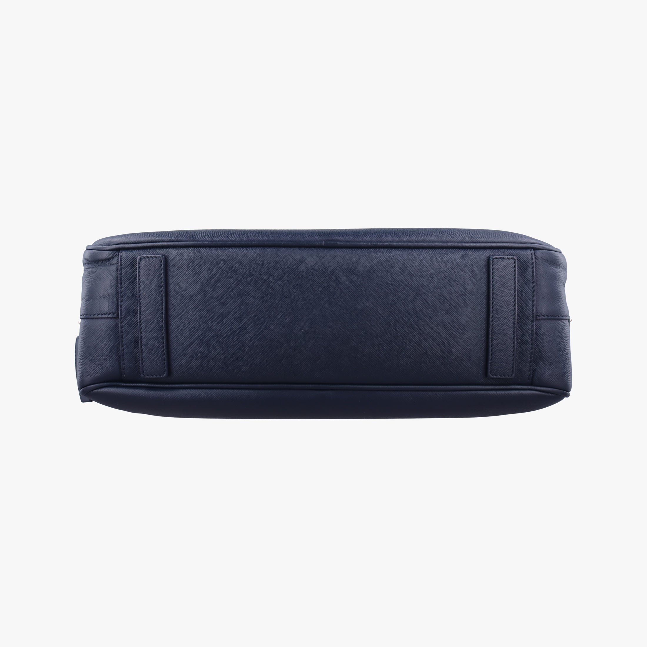 Vintage Prada business bag briefcase Navy SAFFIANO Leather 2VE363 handbag | stylenewstar