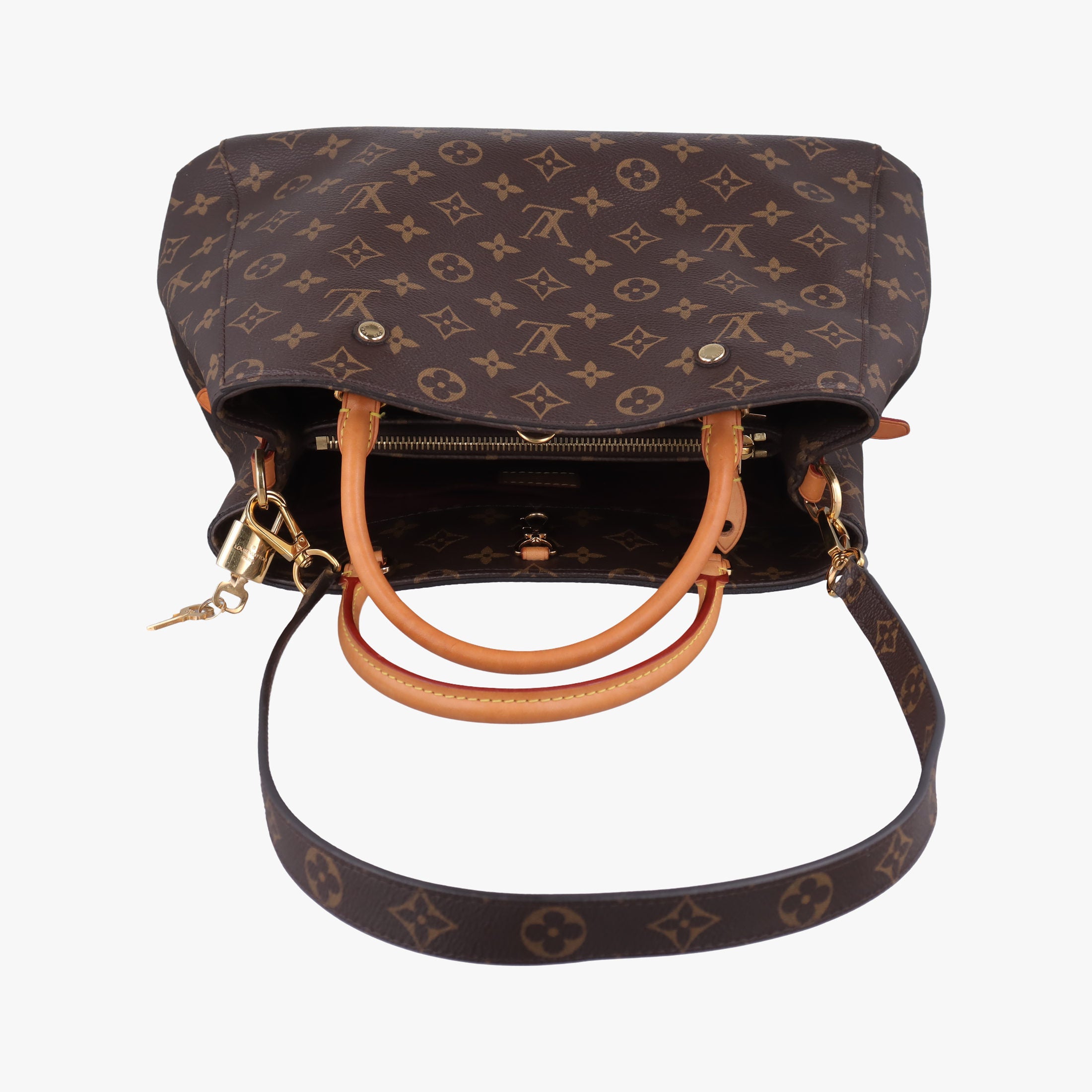 Pre-owned Louis Vuitton MONTAIGNE MM BROWN Monogram Canvas M41056 shoulderbag | stylenewstar