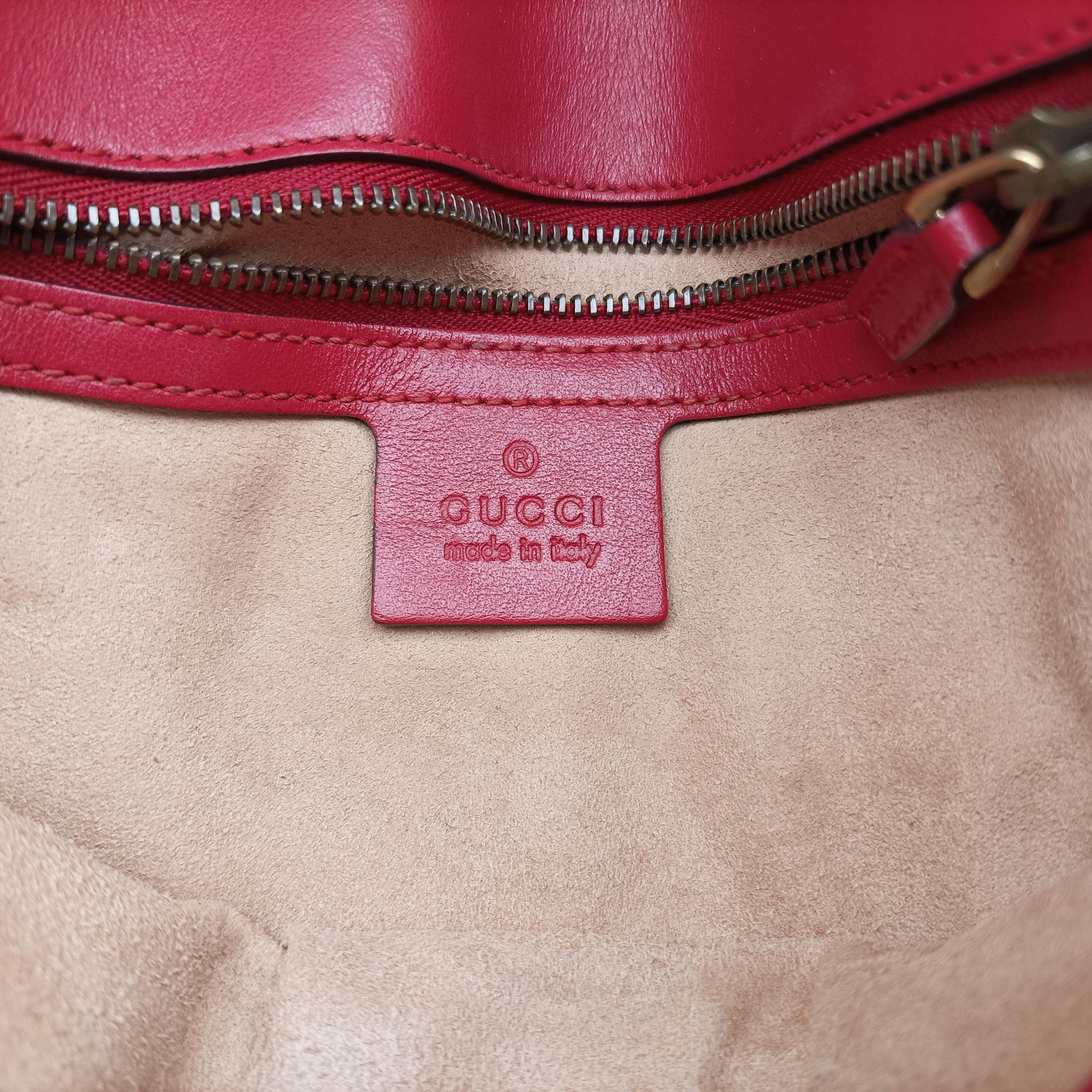 Vintage Gucci GG Marmont Red Leather 443497 shoulderbag | stylenewstar