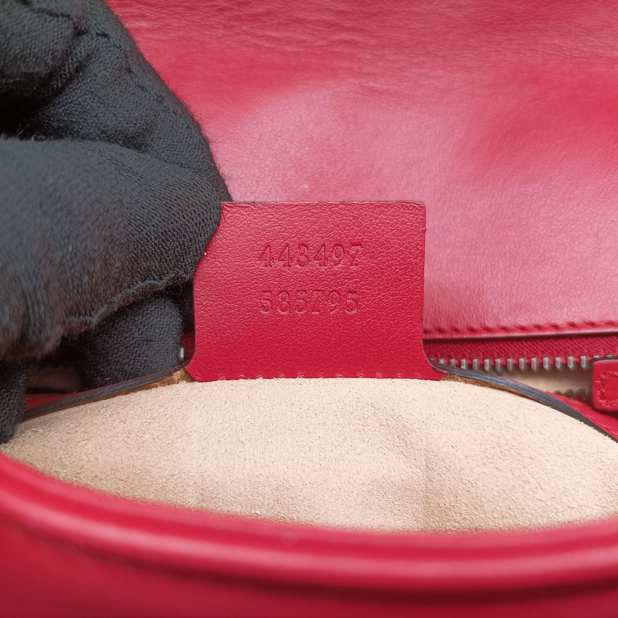 Vintage Gucci GG Marmont Red Leather 443497 shoulderbag | stylenewstar