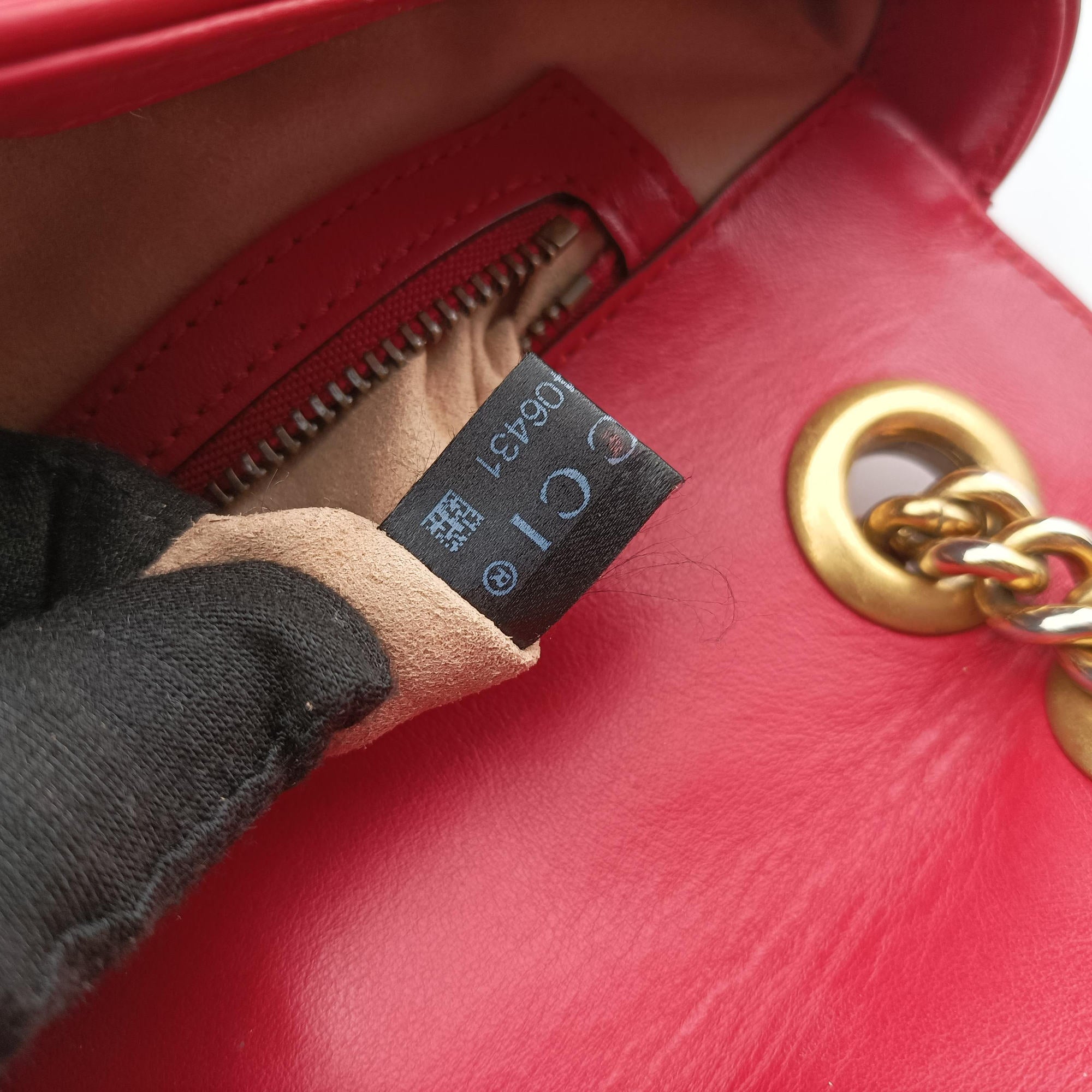 Vintage Gucci GG Marmont Red Leather 443497 shoulderbag | stylenewstar