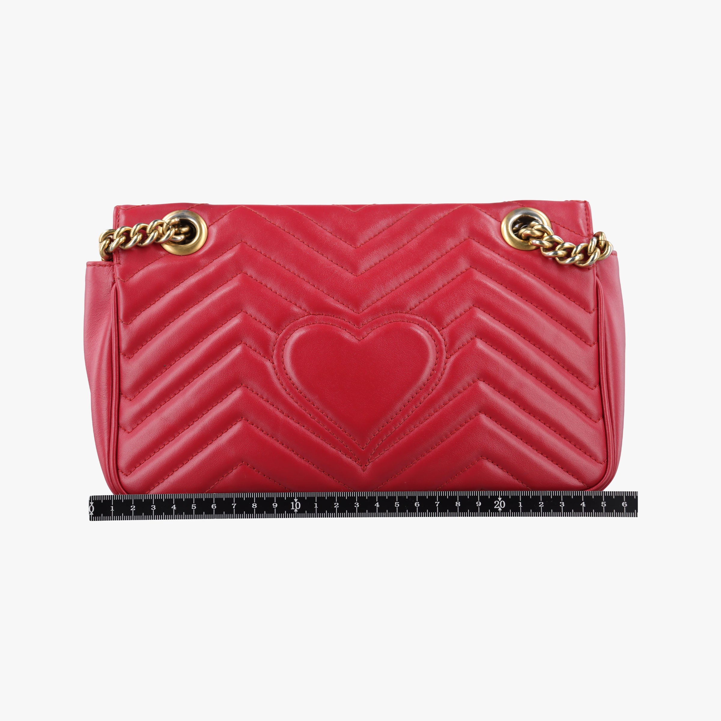 Vintage Gucci GG Marmont Red Leather 443497 shoulderbag | stylenewstar