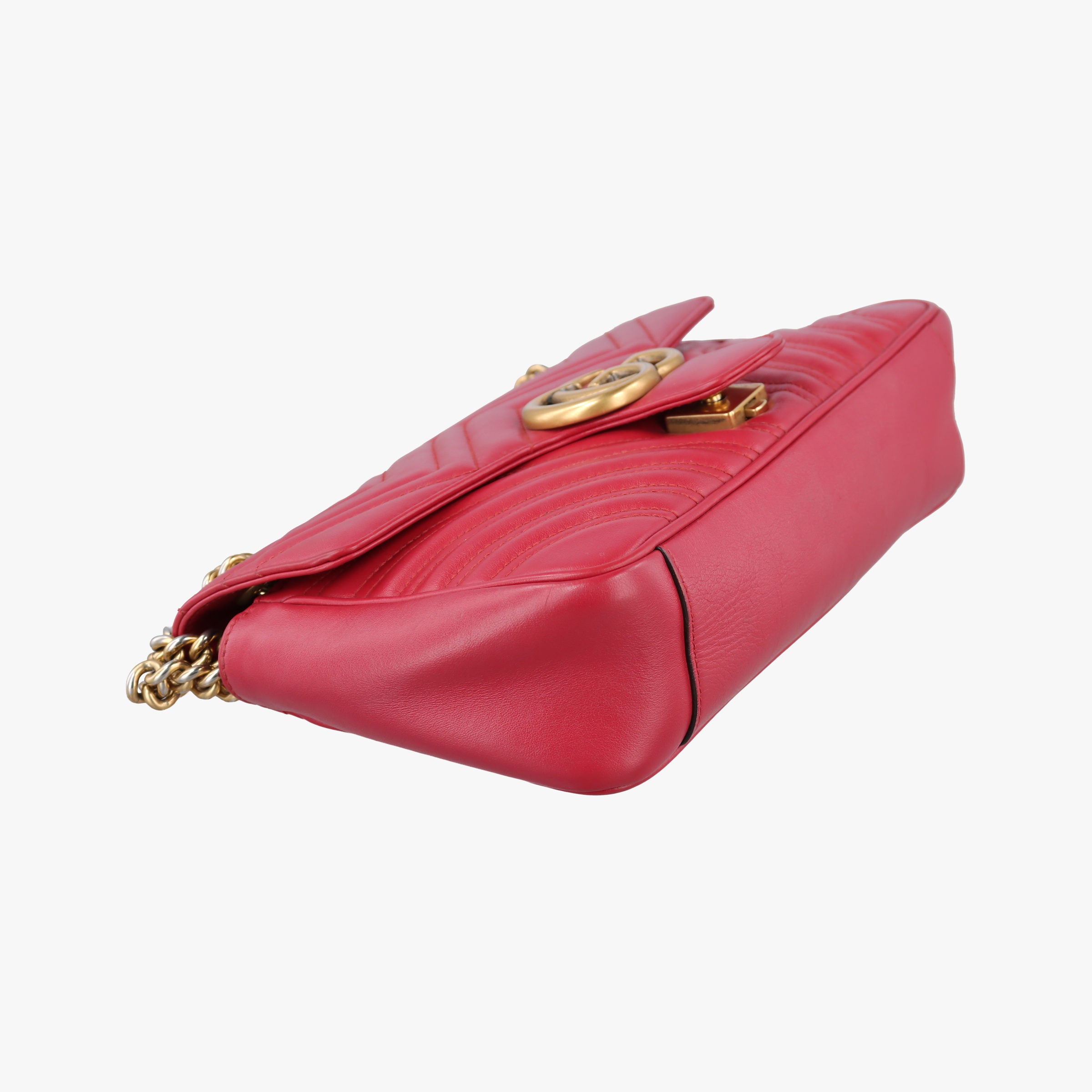 Vintage Gucci GG Marmont Red Leather 443497 shoulderbag | stylenewstar