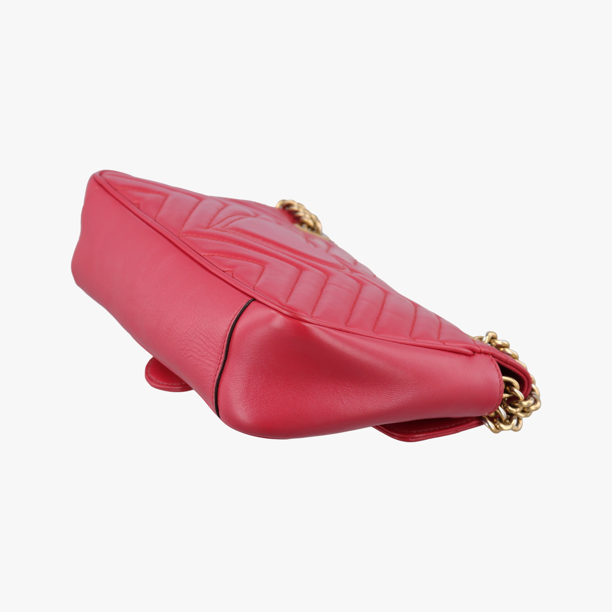 Vintage Gucci GG Marmont Red Leather 443497 shoulderbag | stylenewstar