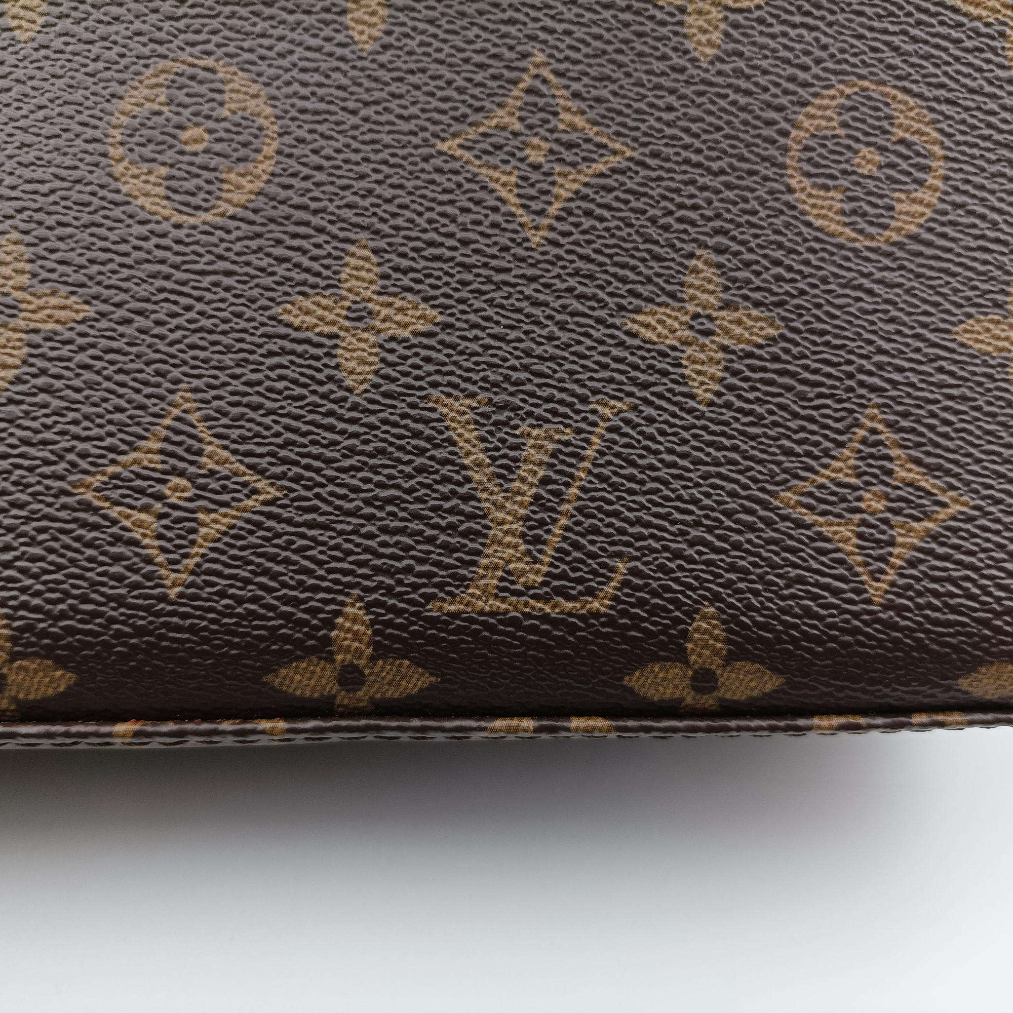 Secondhand Louis Vuitton SAINT MICHEL Brown×COQUELICOT Monogram Canvas×epi M44031 shoulderbag | stylenewstar