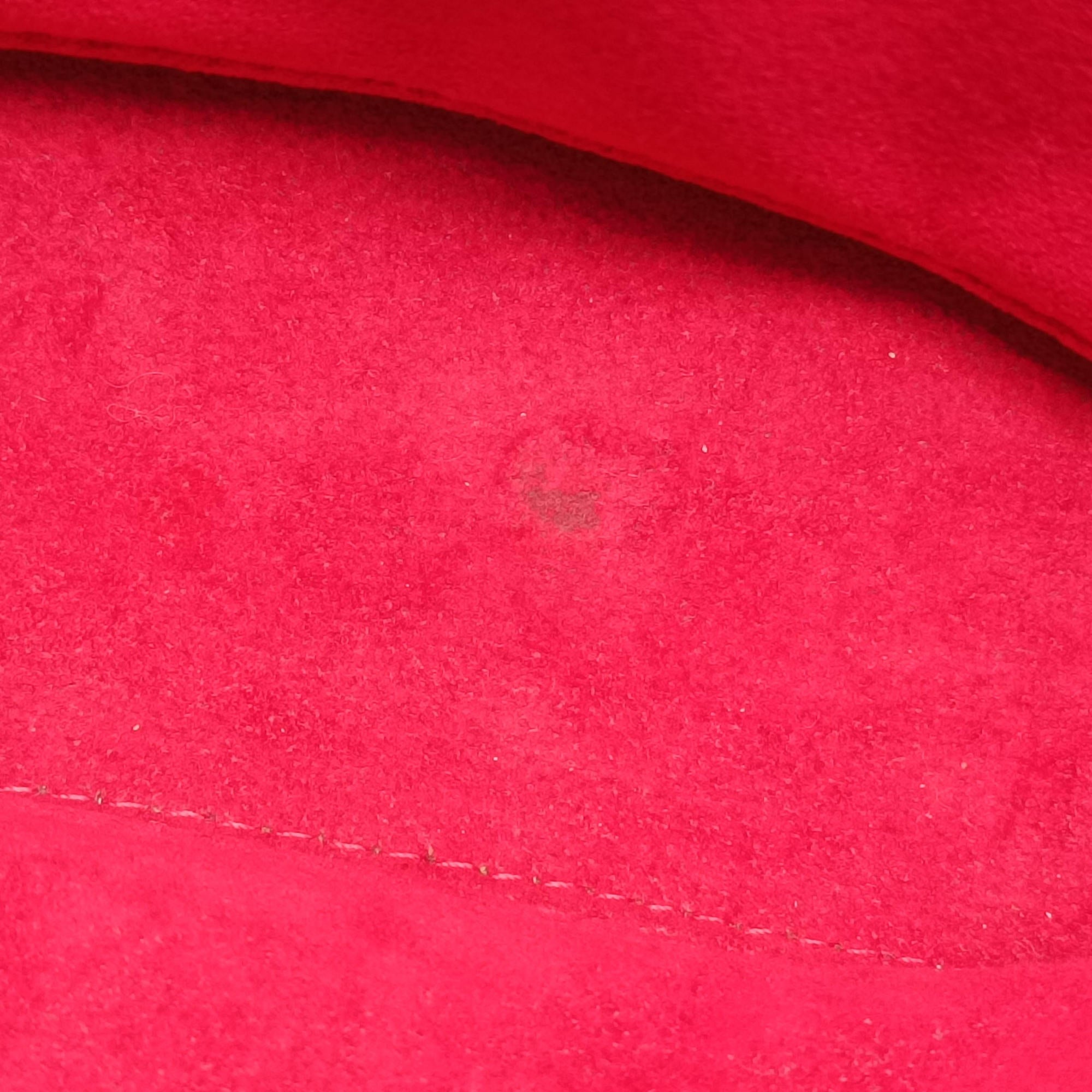 Secondhand Louis Vuitton SAINT MICHEL Brown×COQUELICOT Monogram Canvas×epi M44031 shoulderbag | stylenewstar