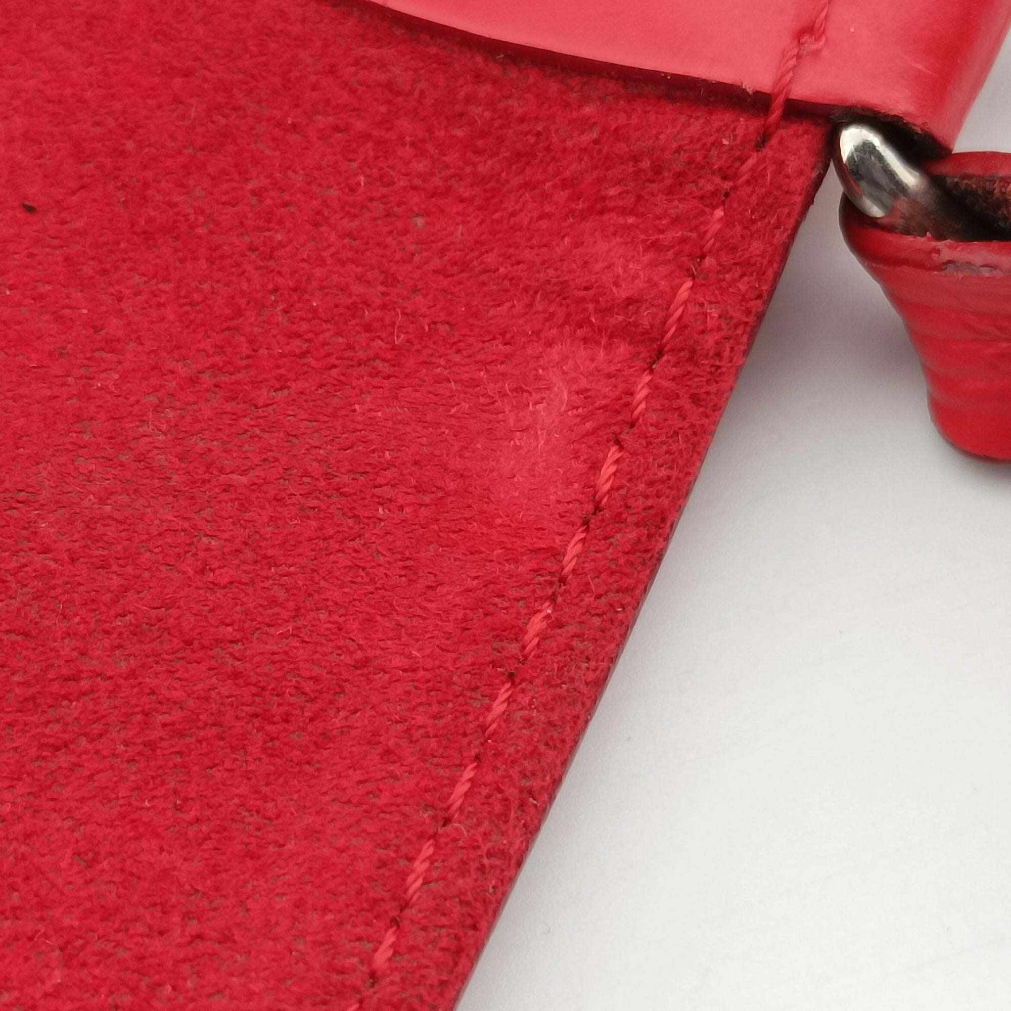 Secondhand Louis Vuitton SAINT MICHEL Brown×COQUELICOT Monogram Canvas×epi M44031 shoulderbag | stylenewstar