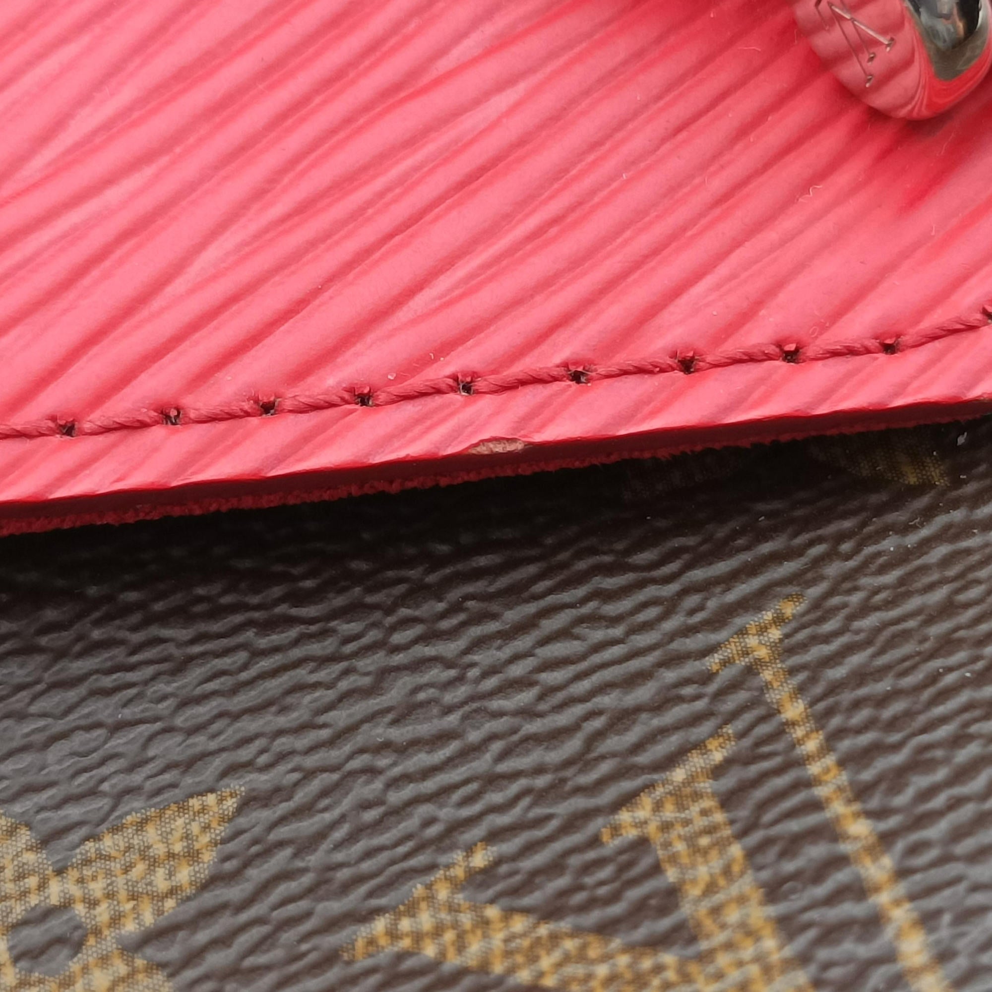 Secondhand Louis Vuitton SAINT MICHEL Brown×COQUELICOT Monogram Canvas×epi M44031 shoulderbag | stylenewstar