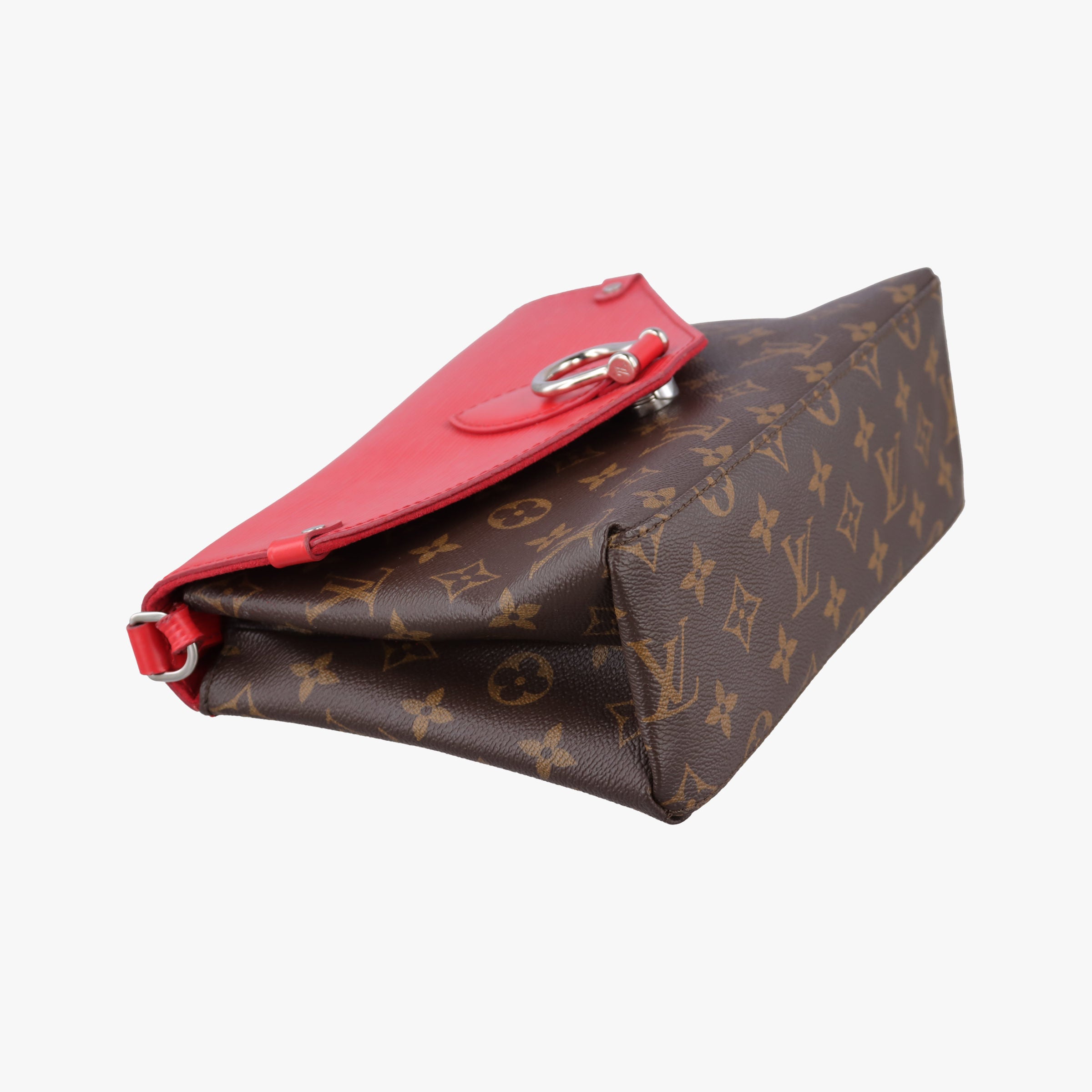 Secondhand Louis Vuitton SAINT MICHEL Brown×COQUELICOT Monogram Canvas×epi M44031 shoulderbag | stylenewstar