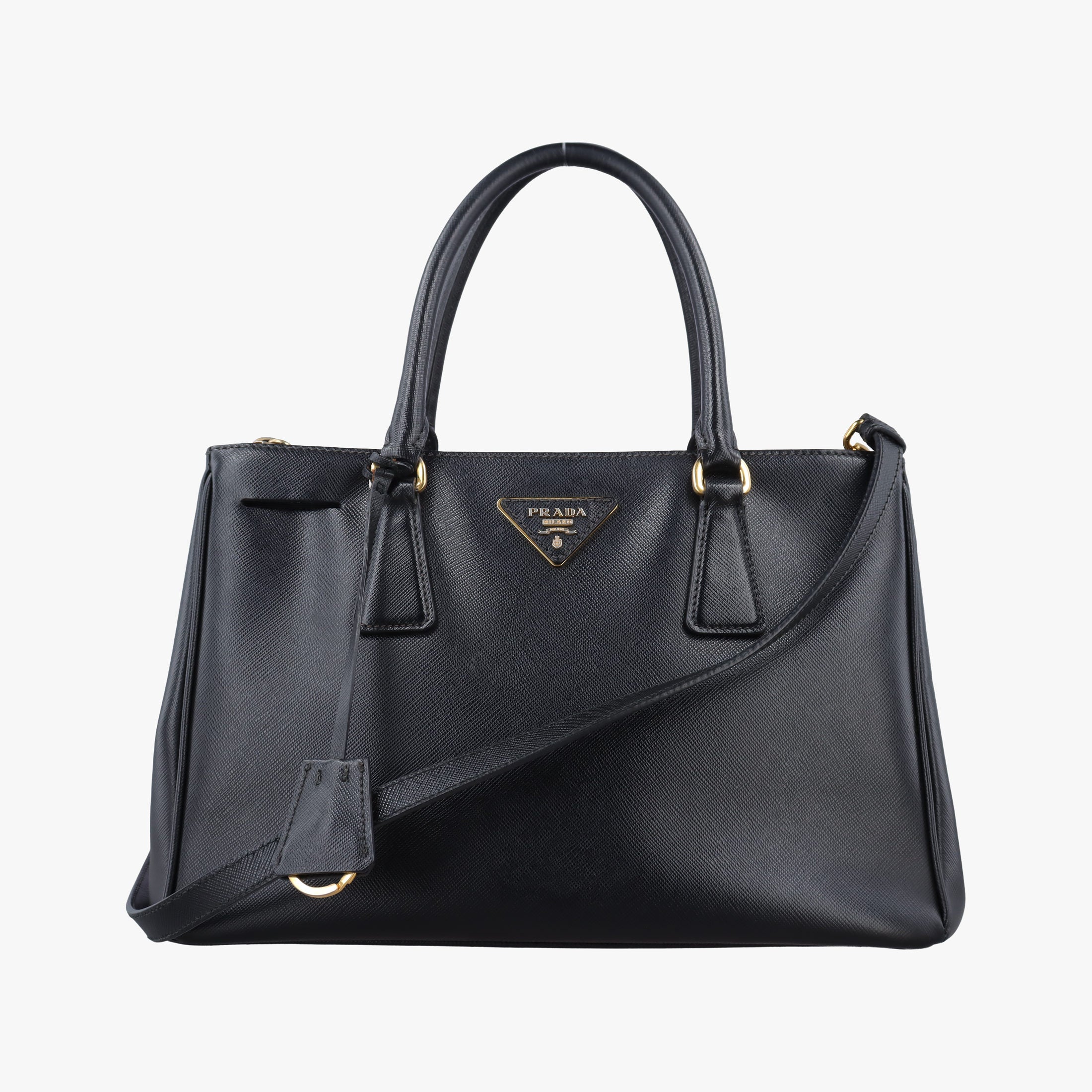Secondhand Prada Galleria Black SAFFIANO Leather BN2274 shoulderbag | stylenewstar