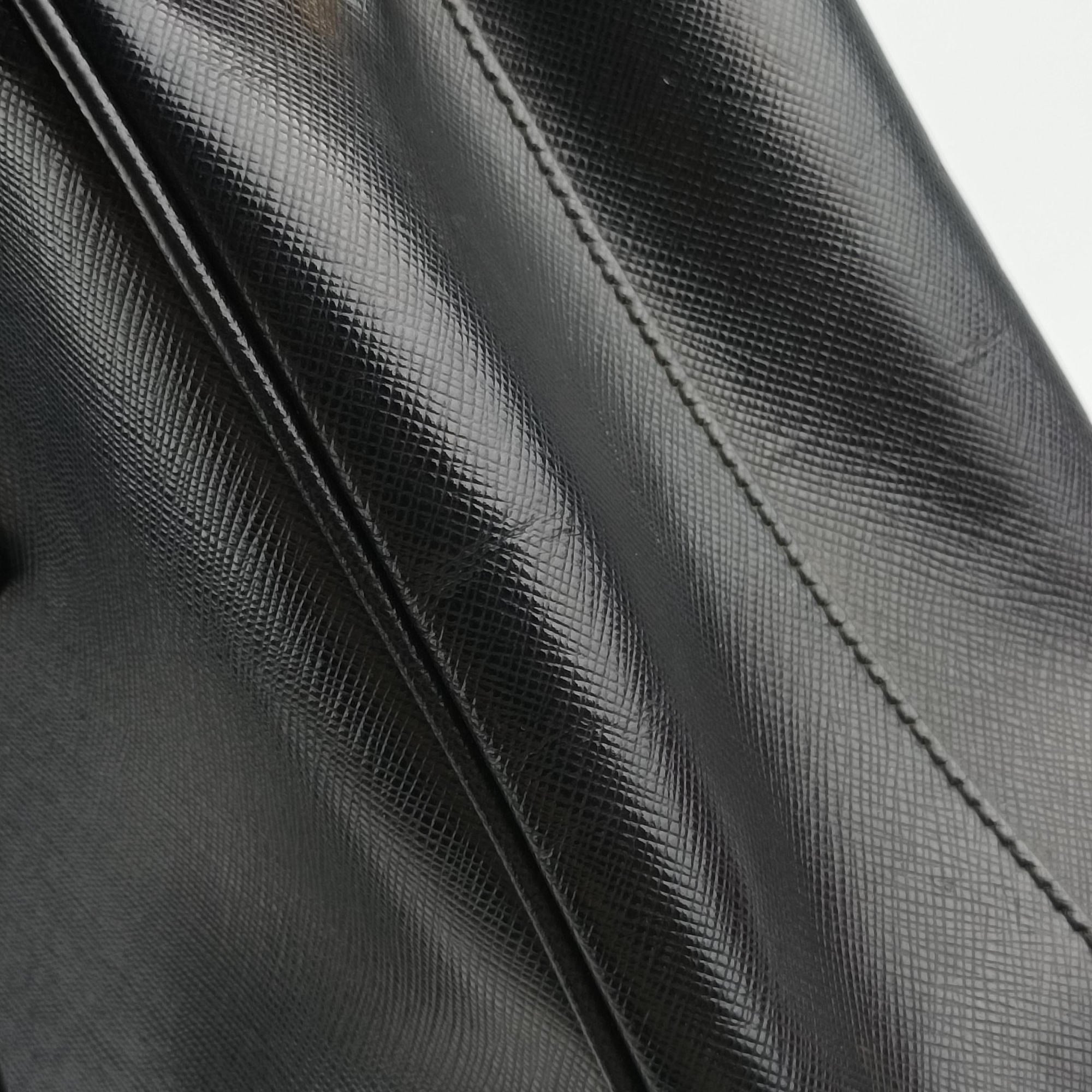 Secondhand Prada Galleria Black SAFFIANO Leather BN2274 shoulderbag | stylenewstar