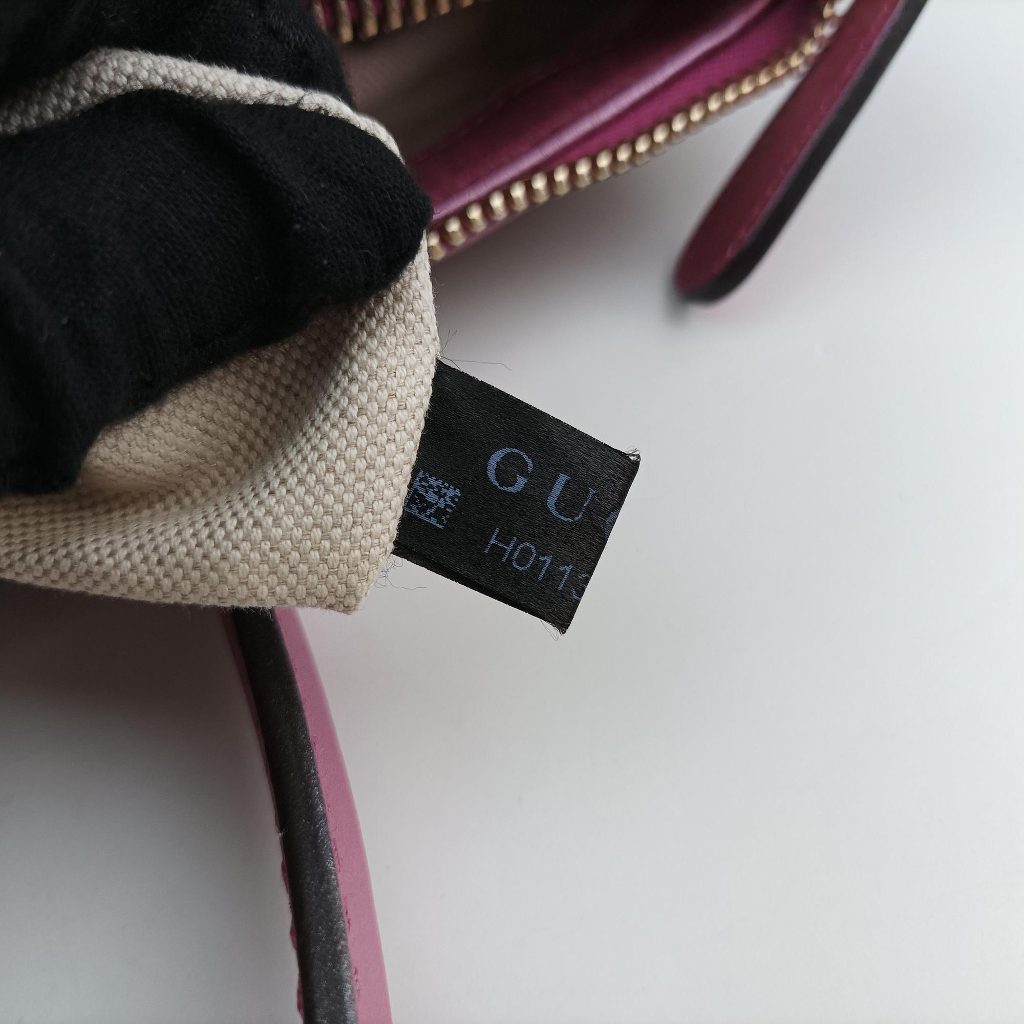 Pre-owned Gucci Guccissima Heart Bit Beige × Pink Canvas×Leather 269957 shoulderbag | stylenewstar