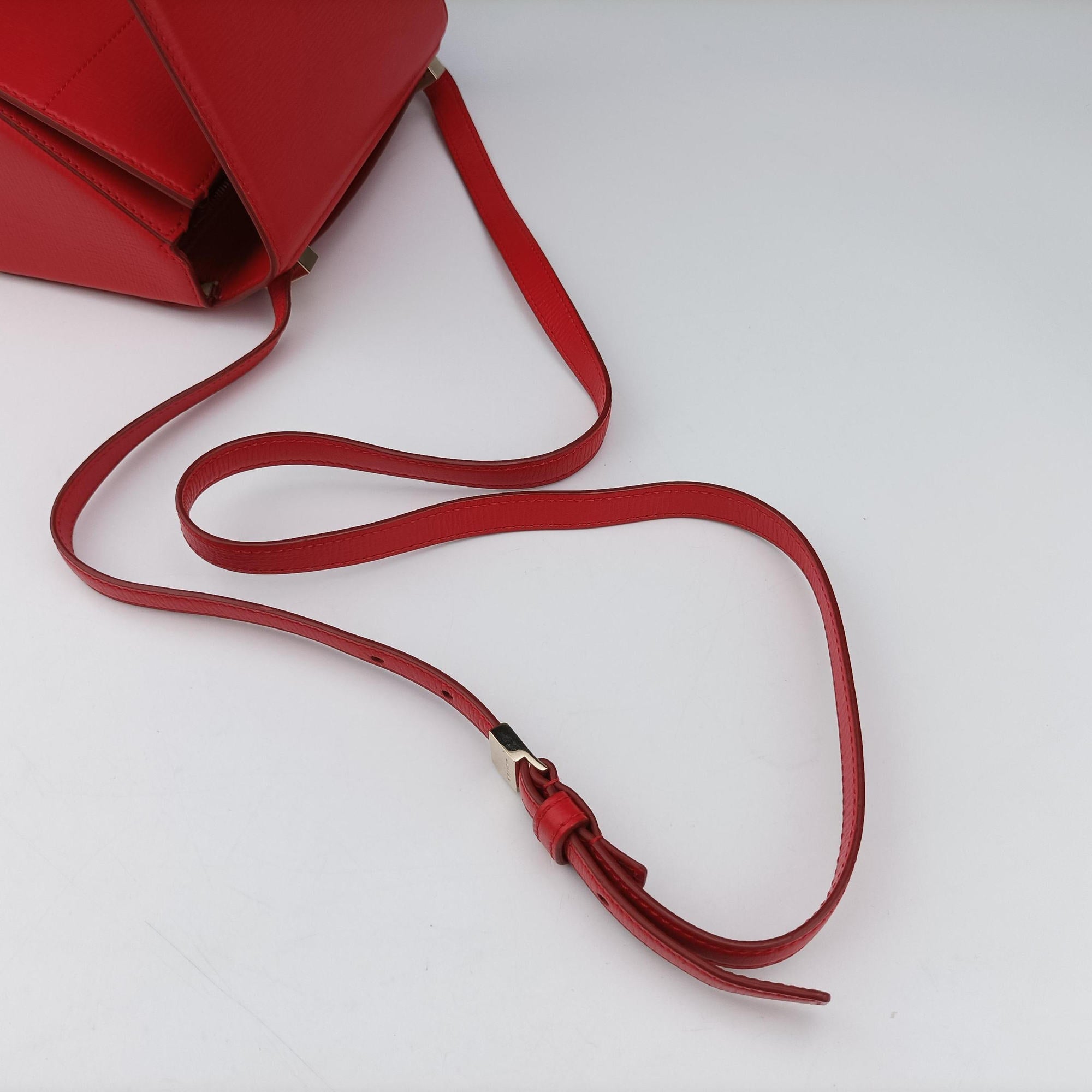 Pre-owned Givenchy Pandora Box Red Leather  shoulderbag | stylenewstar
