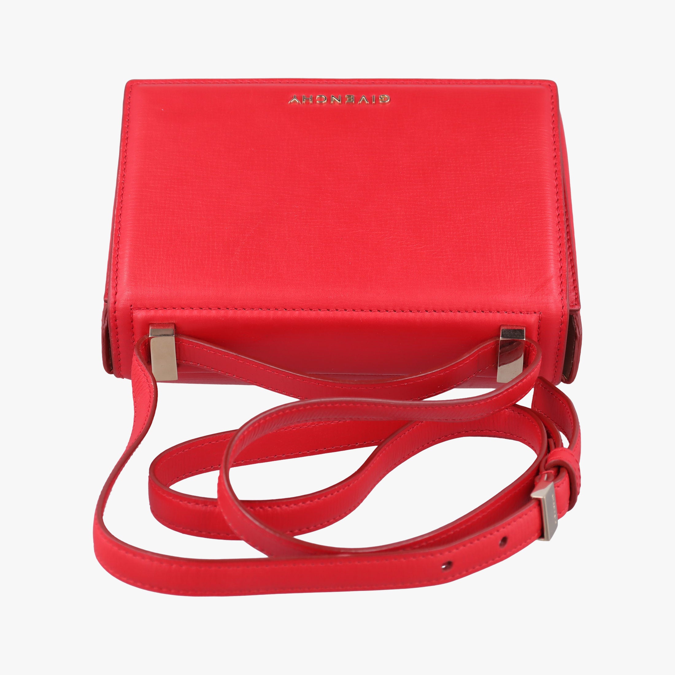 Pre-owned Givenchy Pandora Box Red Leather  shoulderbag | stylenewstar