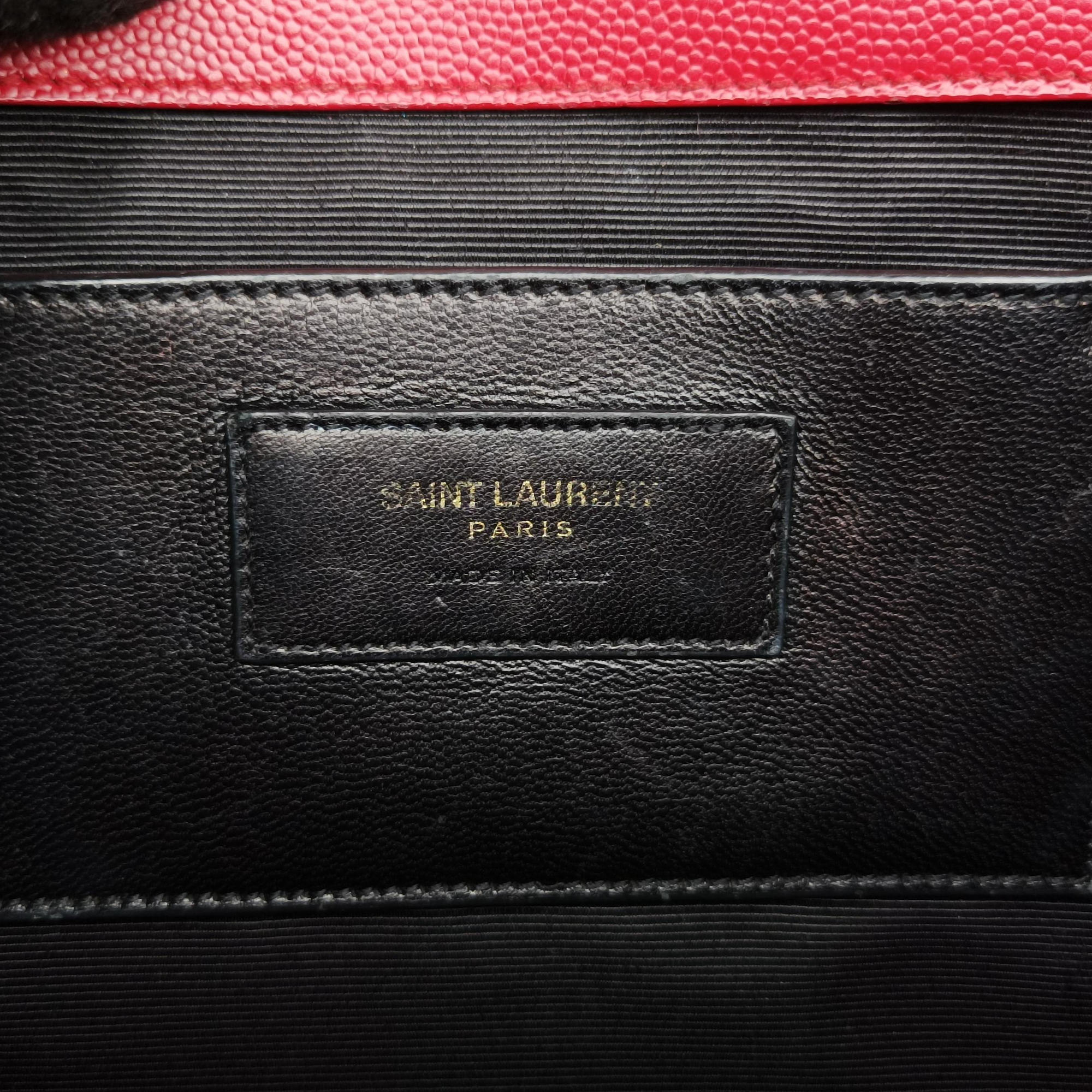 Vintage Yves Saint Laurent KATE Red Caviar leather 364021 shoulderbag | stylenewstar