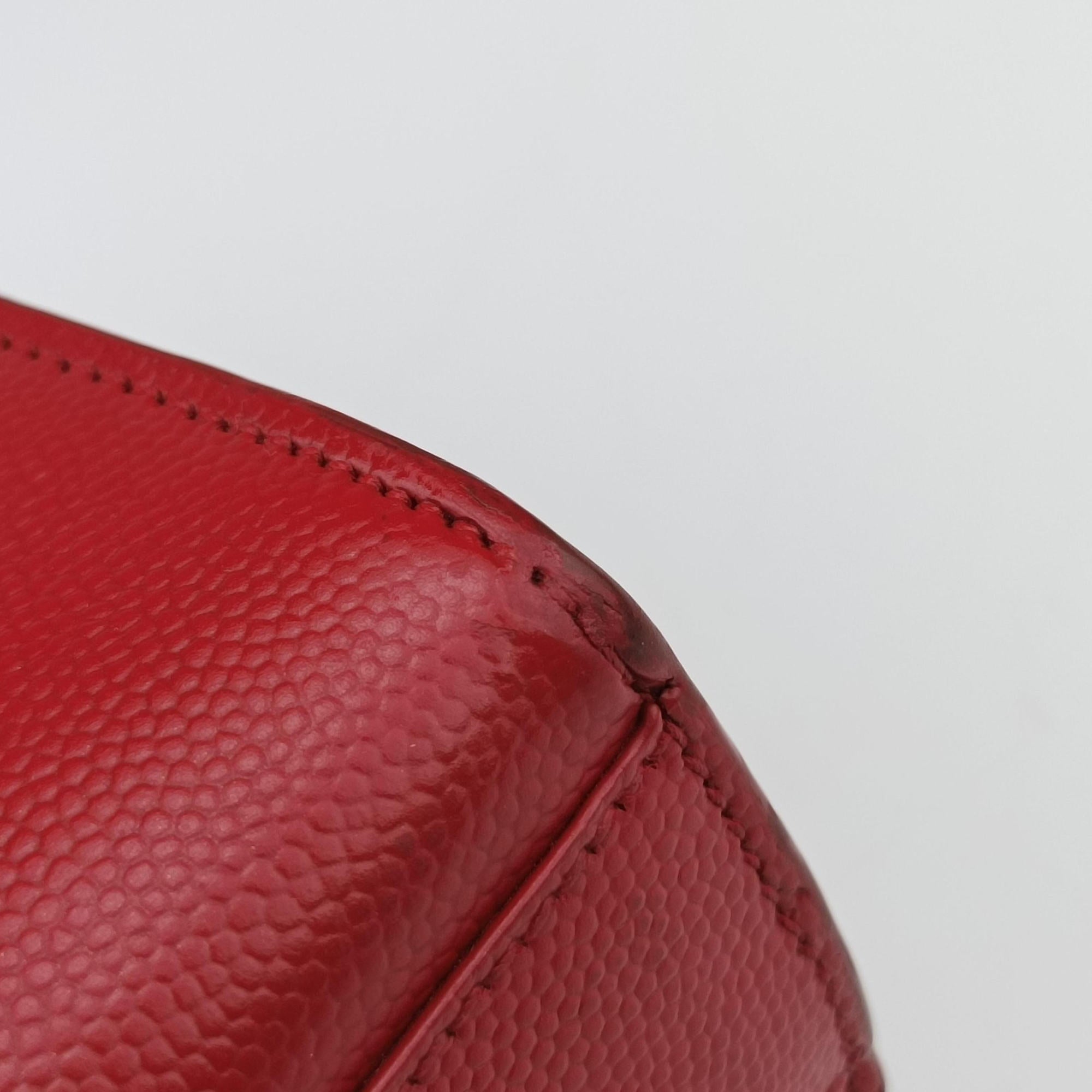 Vintage Yves Saint Laurent KATE Red Caviar leather 364021 shoulderbag | stylenewstar