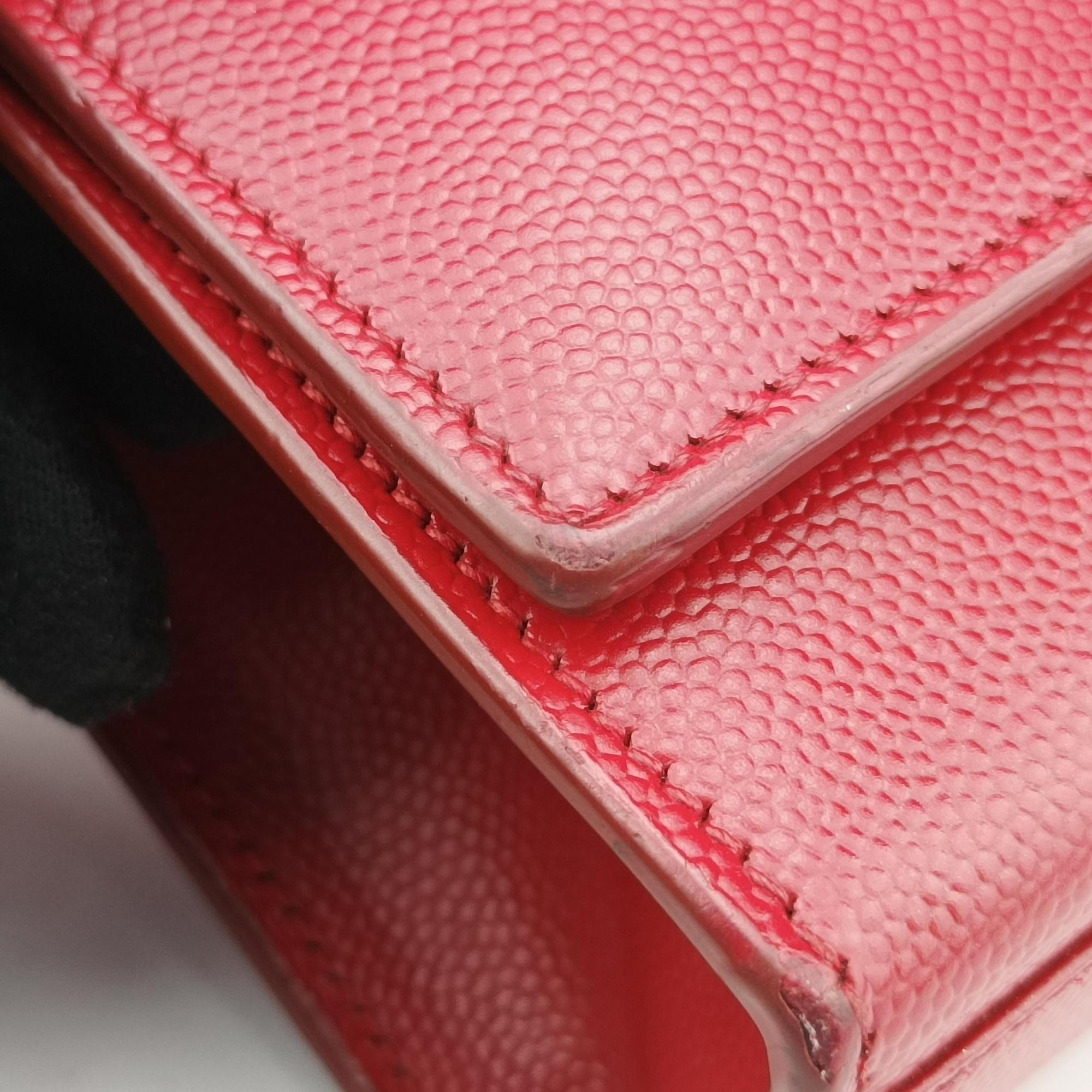 Vintage Yves Saint Laurent KATE Red Caviar leather 364021 shoulderbag | stylenewstar